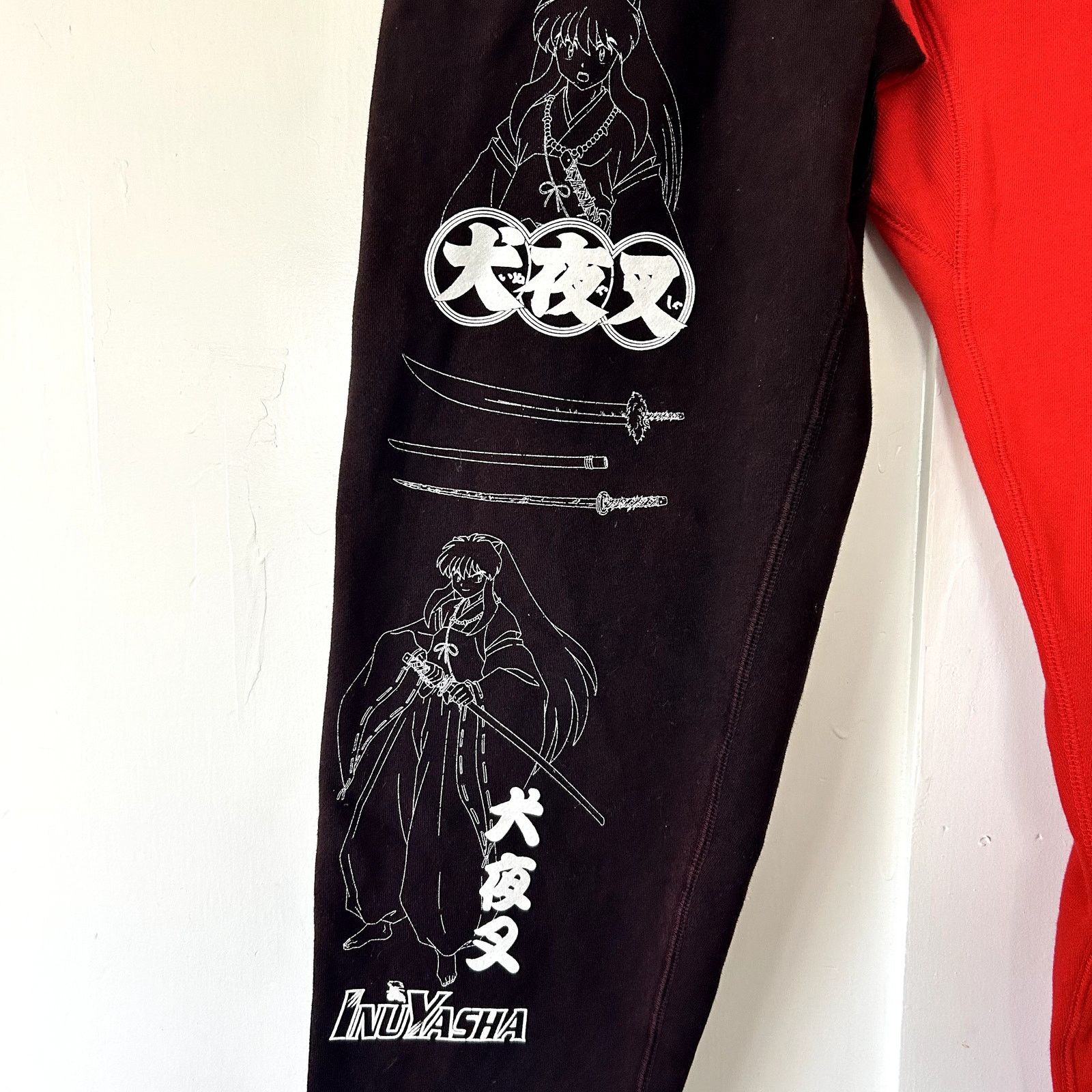 Hypland Hypland x InuYasha red split color sweatpants Y2K Size US 34 / EU 50 - 2 Thumbnail