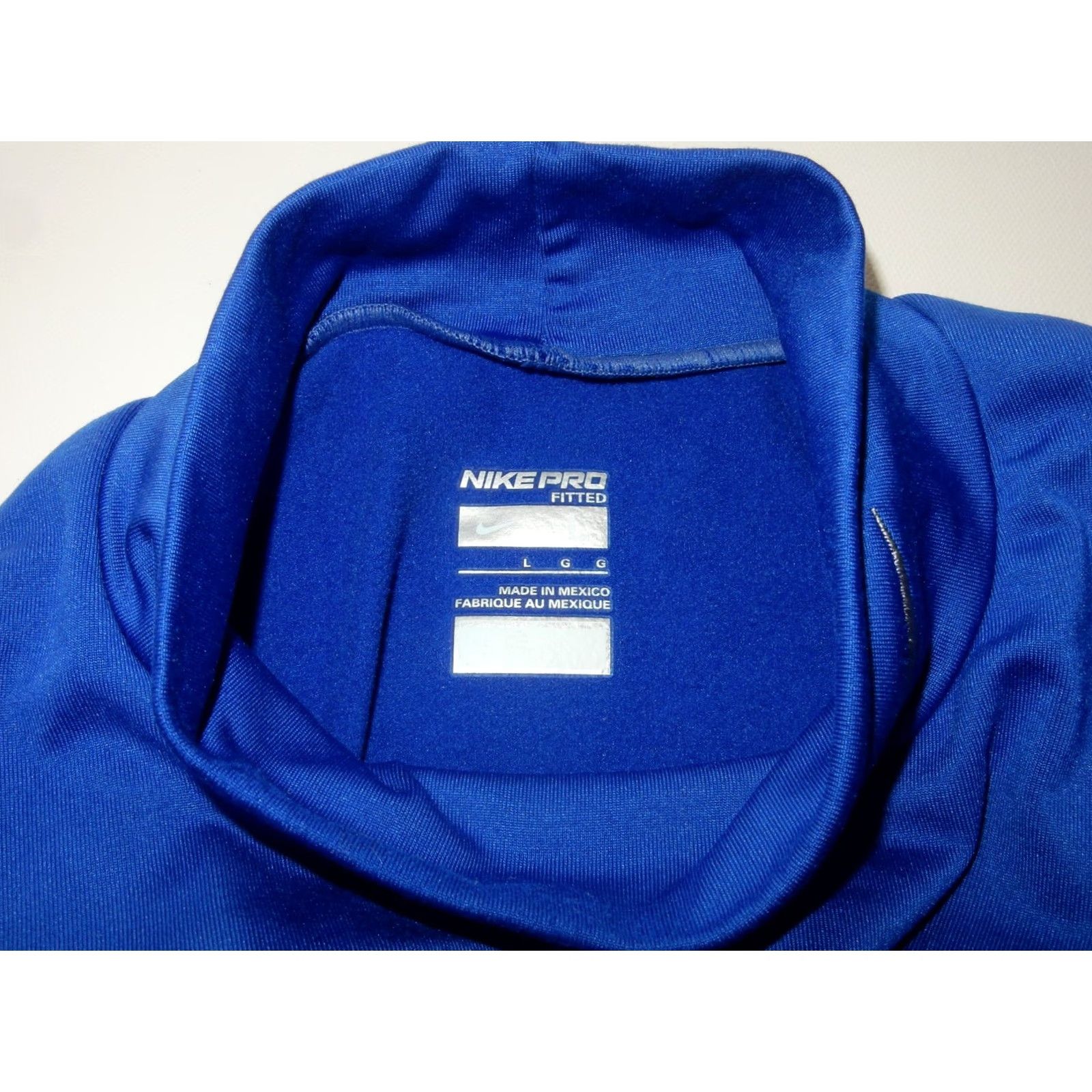 Nike Nike Men's Mock Neck Sweater Size L Pullover Sweatshirt Blue Solid Slim Pro Regular Knit Pullover Mens Size US L / EU 52-54 / 3 - 6 Thumbnail