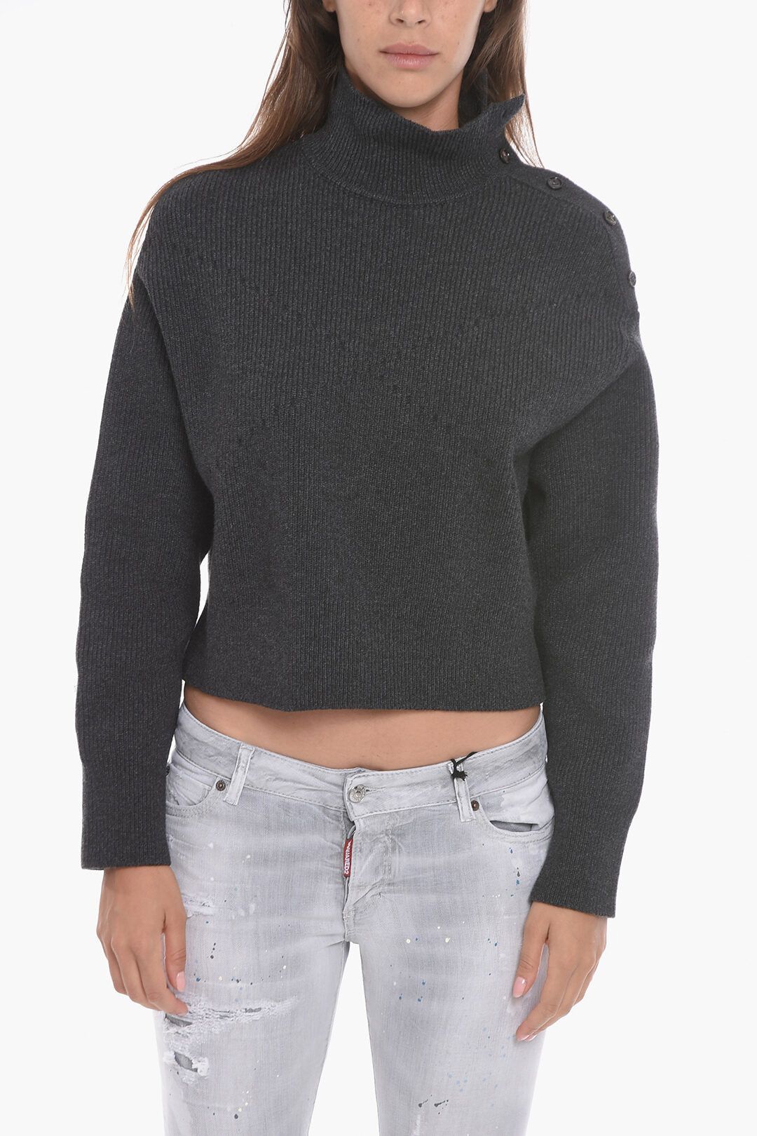 og1mm0823 TurtleNeck Sweater in Gray