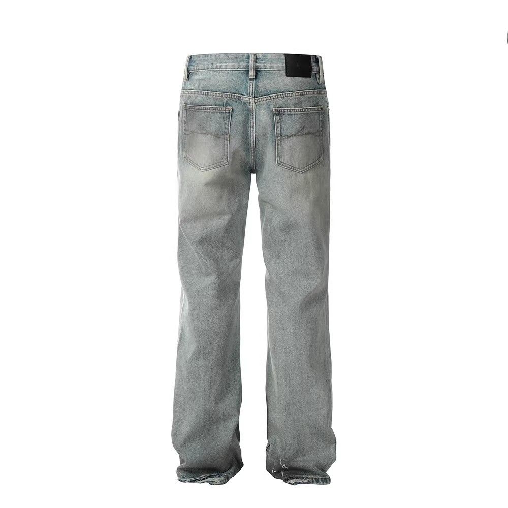 Japanese Brand Punk hip-hop trend washed distressed dirty jeans Size US 34 / EU 50 - 3 Thumbnail