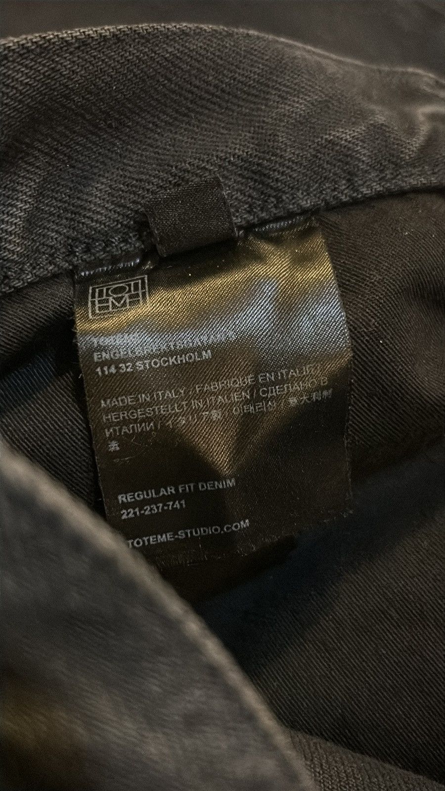 Toteme Toteme Regular Fit Denim Vintage Black size 27 Size 27" / US 4 / IT 40 - 5 Thumbnail