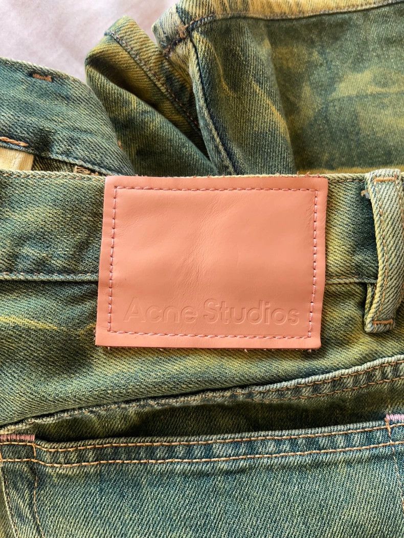 Acne Studios Acne Studios Tie-dye green jeans Size US 29 - 3 Thumbnail