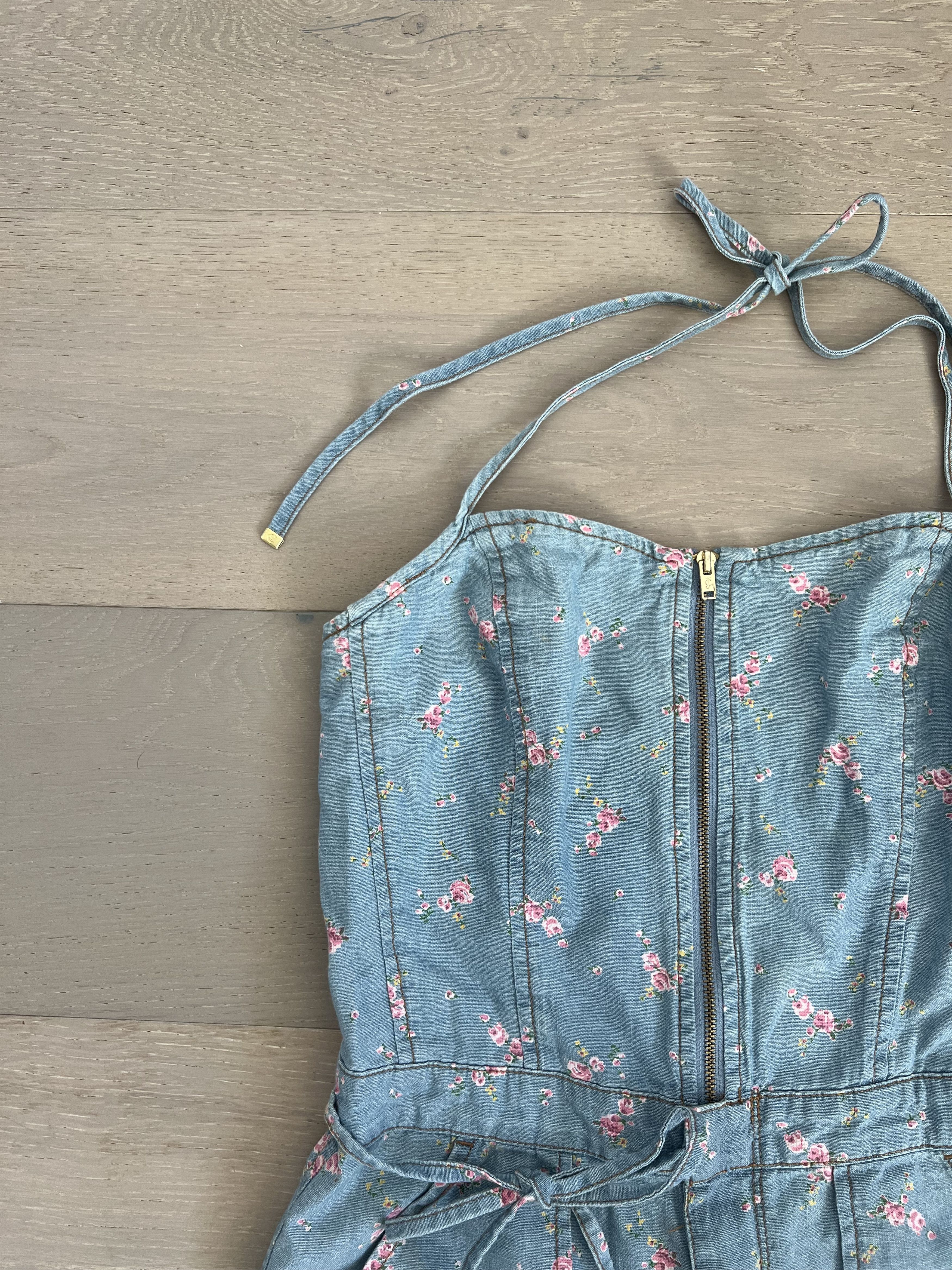 Juicy Couture Juicy Couture Floral Halter Romper - Size 2 (fits like 0) Size XS / US 0-2 / IT 36-38 - 5 Thumbnail
