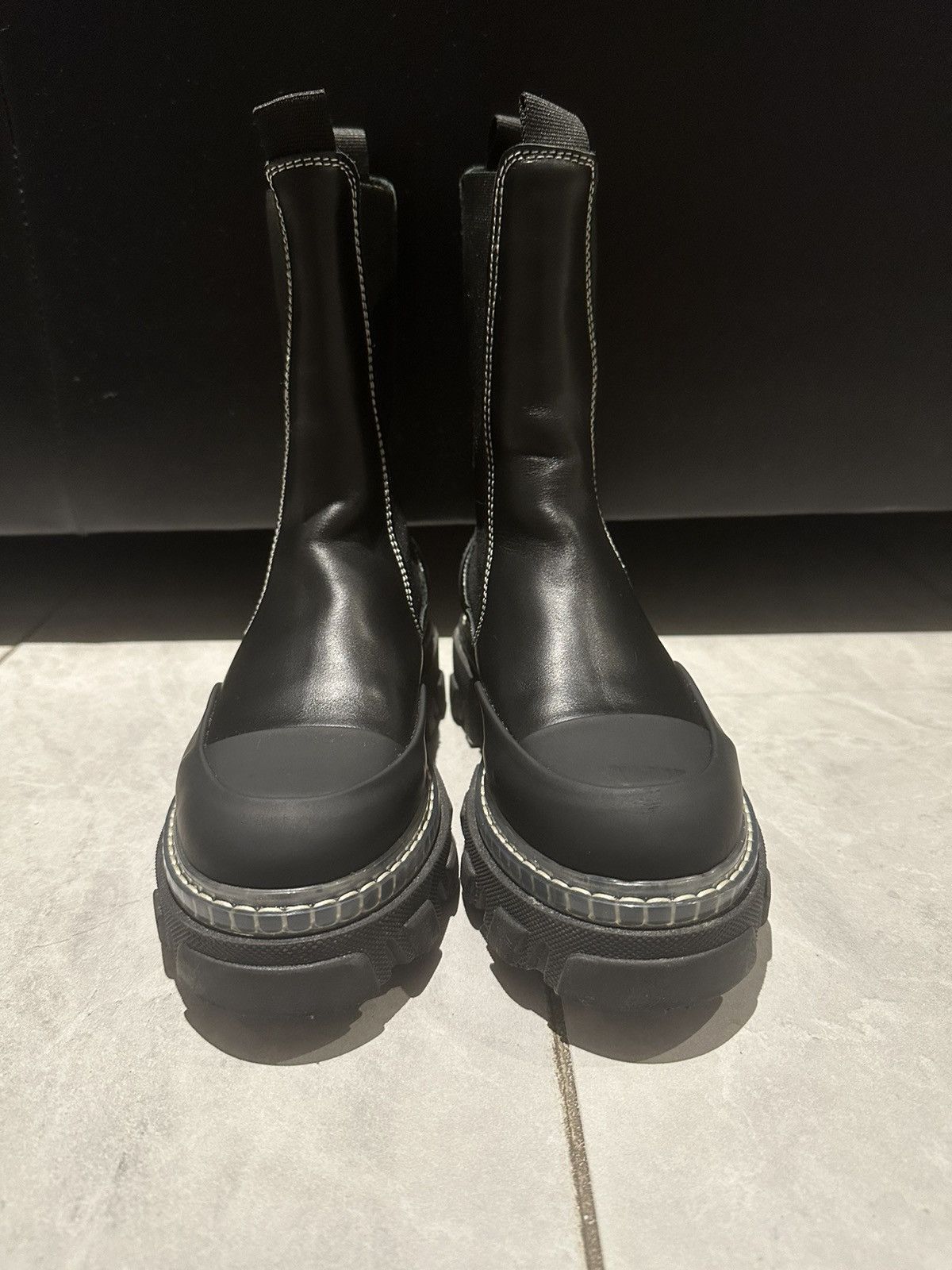 Ganni GANNI cleated mid Chelsea boots Size US 8 / IT 38 - 2 Thumbnail