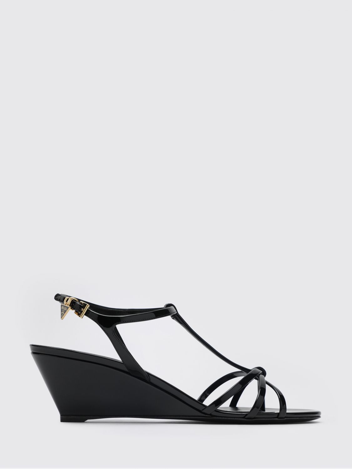 Prada Prada Wedge Shoes Woman Black Size US 7.5 / IT 37.5 - 1 Preview