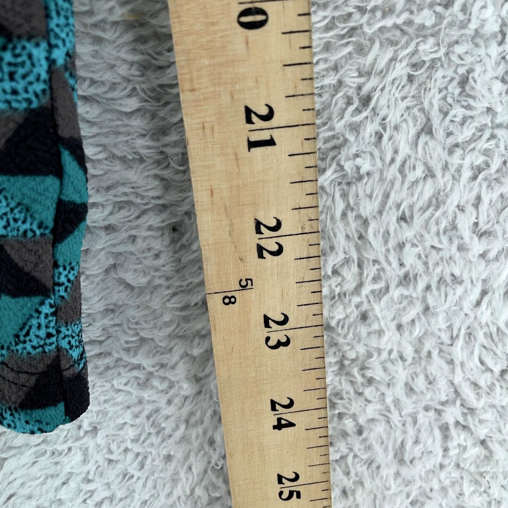 Vintage LuLaRoe Skirt Womens Medium Black Teal Geometric Pencil Stretch Pull On Size 32" / US 10 / IT 46 - 4 Thumbnail