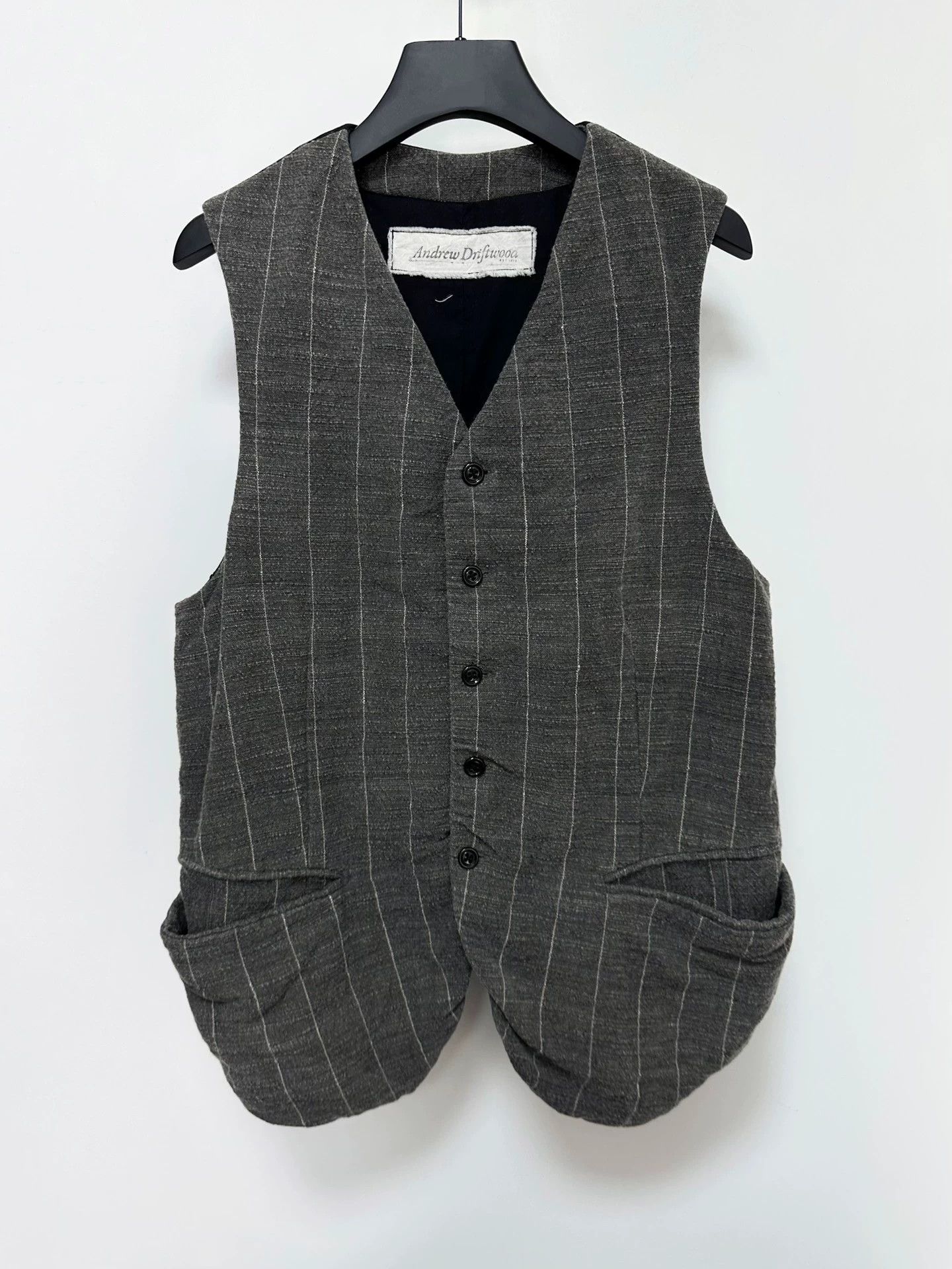 Other Andrew Driftwood Silk Wool Cotton Vest M Rough New Size US M / EU 48-50 / 2 - 1 Thumbnail