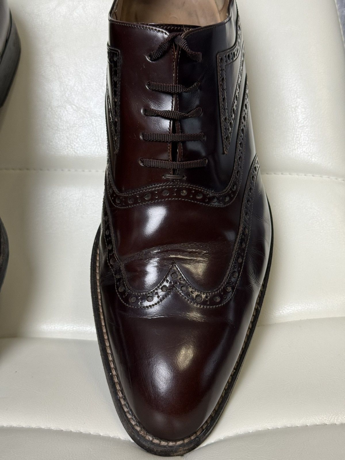 Gucci Gucci Leather Brogue Oxford Dress Shoes Men’s Size 46E Size US 13 / EU 46 - 18 Thumbnail
