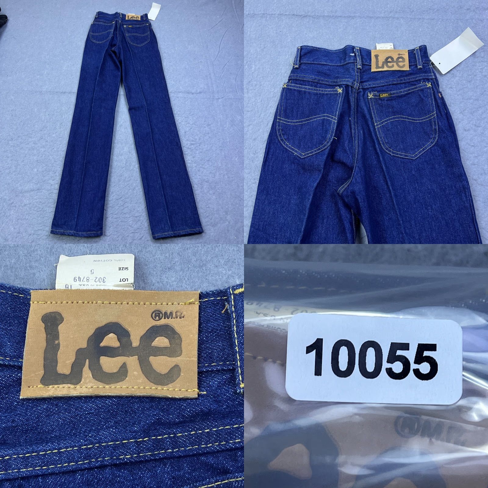 Lee Lee Jeans Womens 5 Dark Blue Straight Leg 1980s Juniors 23x36 USA Mens? Womens Size 27" / US 4 / IT 40 - 9 Thumbnail