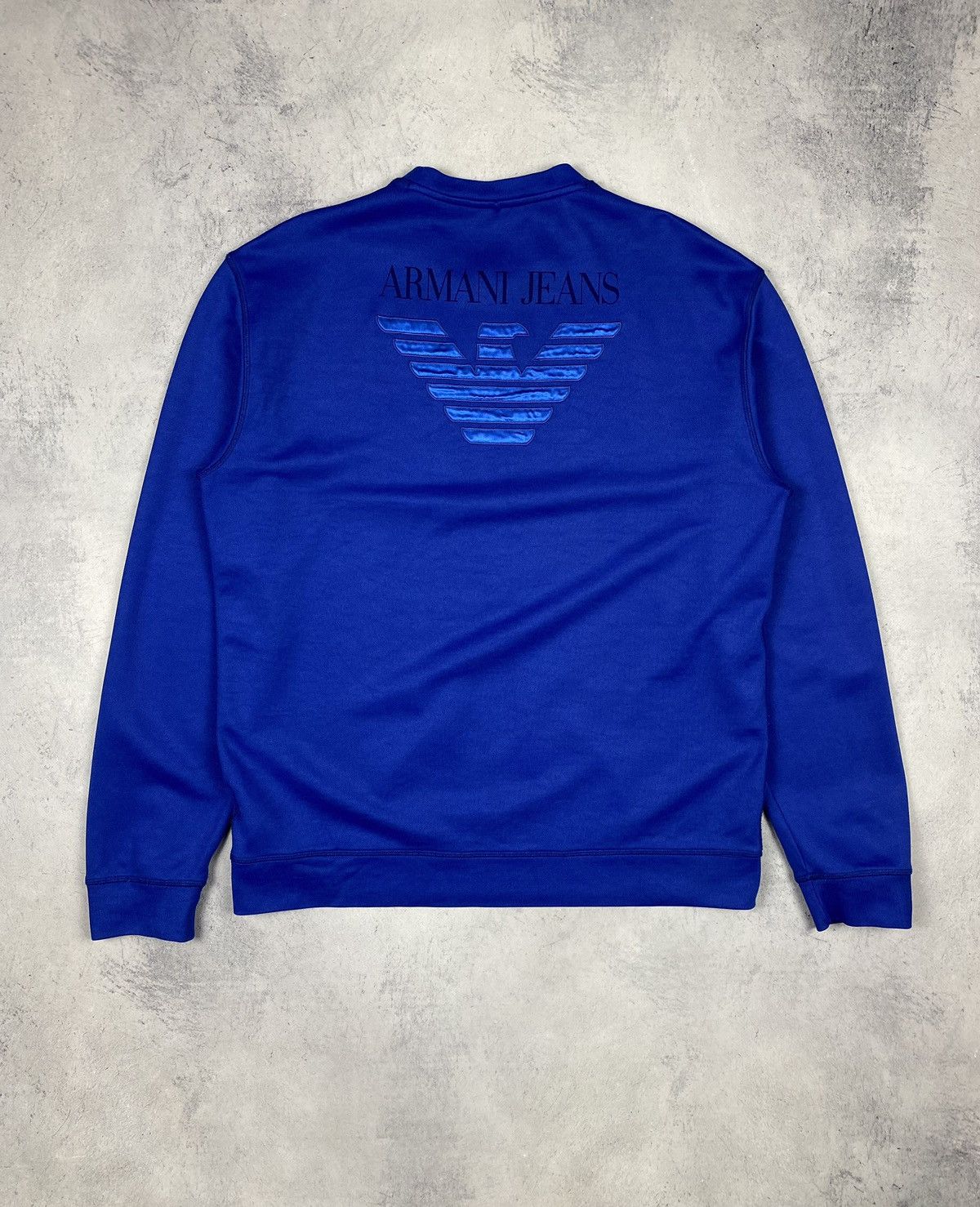 Armani × Emporio Armani Armani Jeans Big Logo Y2K Sweatshirt Sweater Size XXL Size US XXL / EU 58 / 5 - 2 Thumbnail