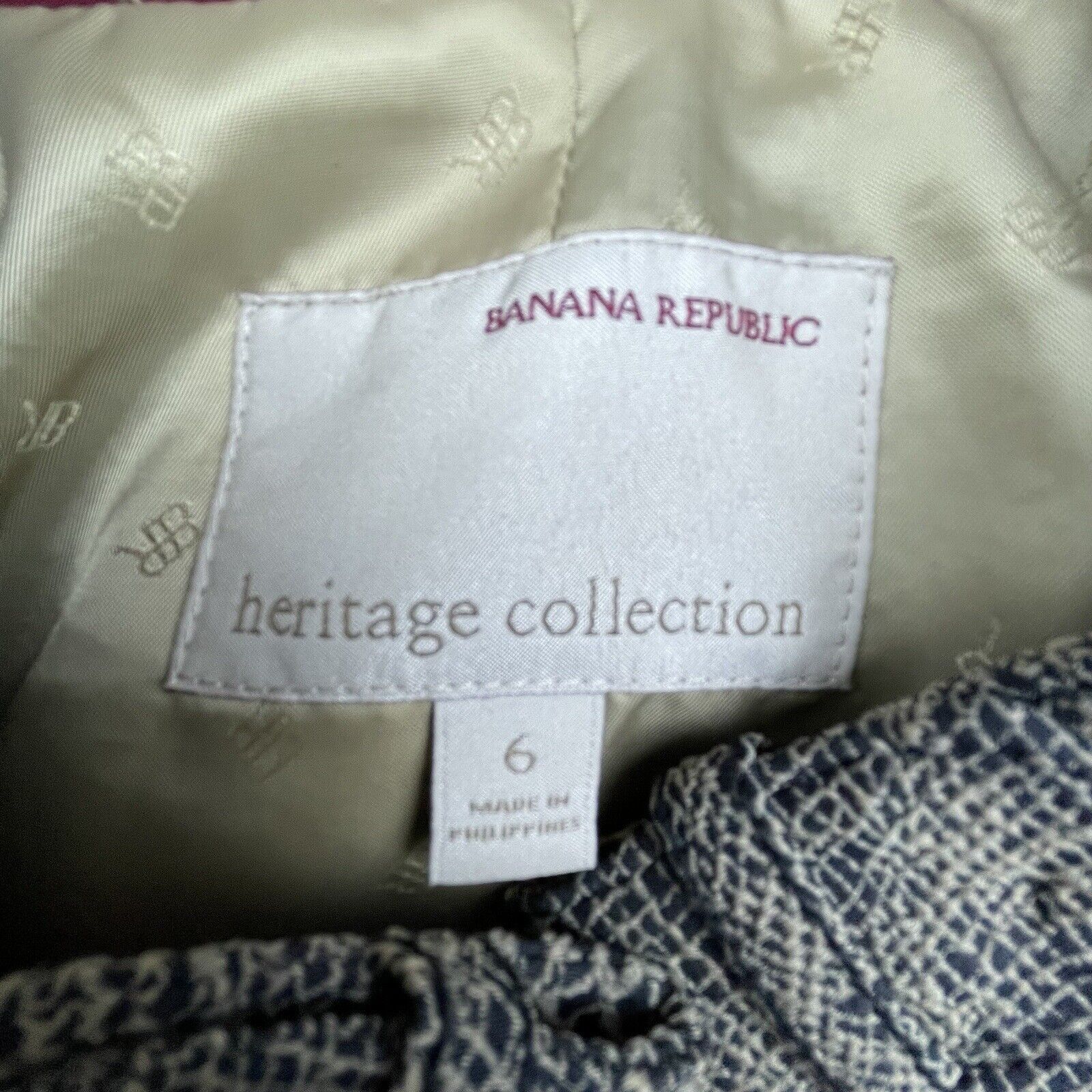 Banana Republic Banana Republic Heritage Blazer Women 6 Tan Military Snake Size M / US 6-8 / IT 42-44 - 3 Thumbnail