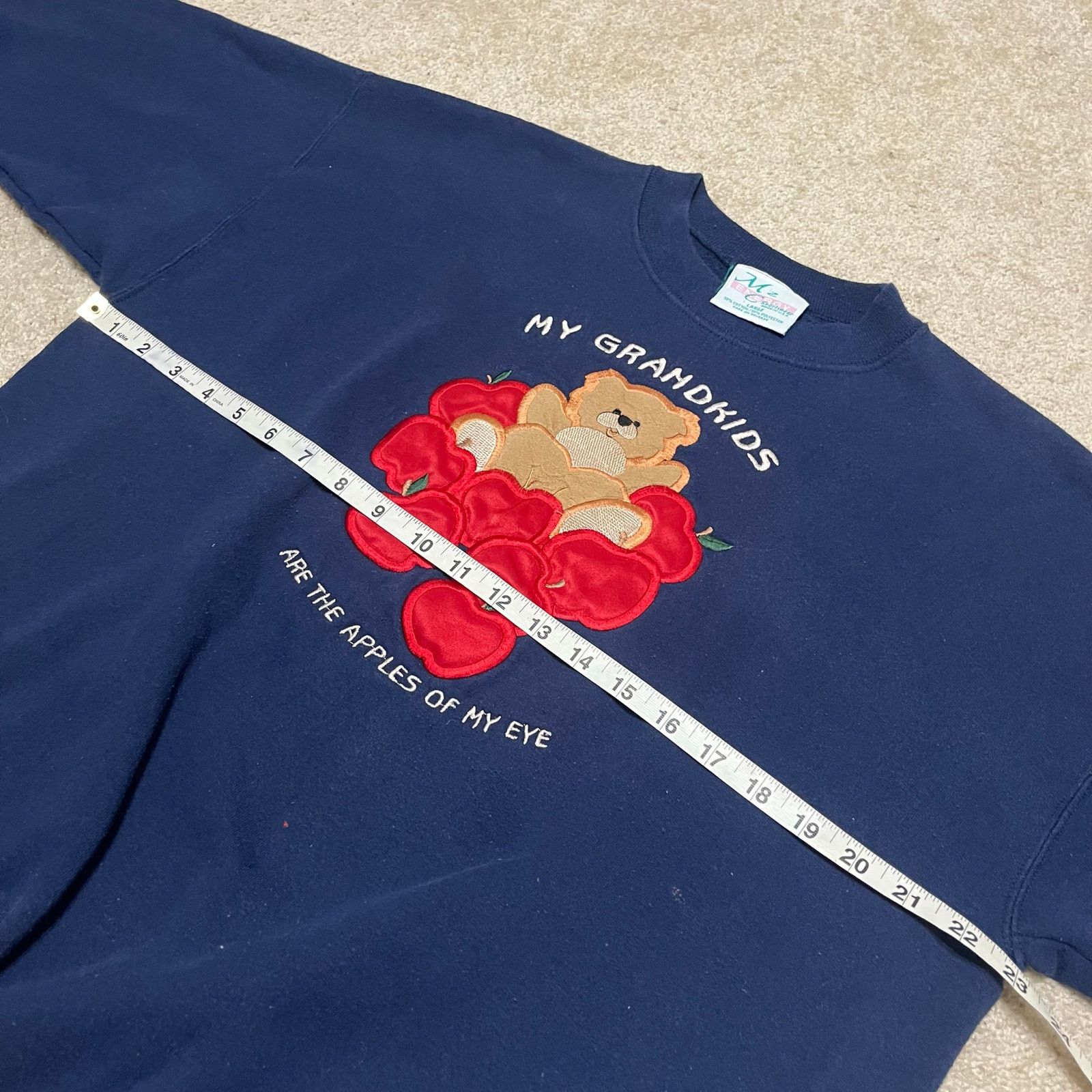 Other Vintage Grandma Grandkids Teddy Bear Navy Crewneck Large Size US L / EU 52-54 / 3 - 5 Thumbnail