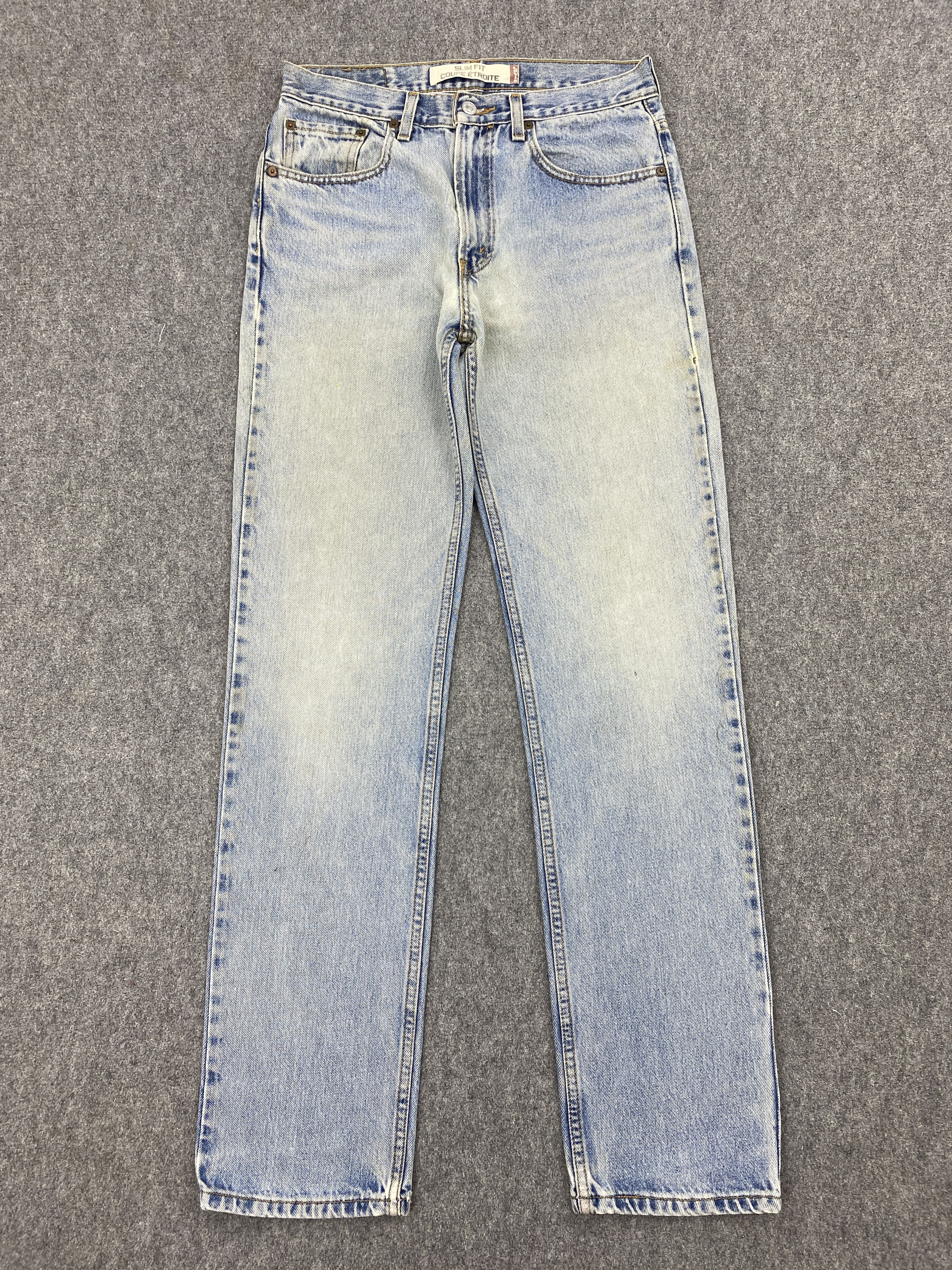 image of Faded Blue Vintage Levis 515 Denim Jeans in Blue Denim, Men's (Size 30)