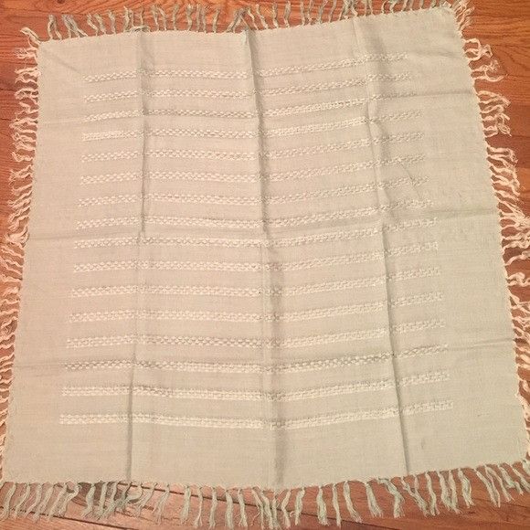 Vintage Vintage Blue Scarf Handkerchief Size ONE SIZE - 1 Thumbnail