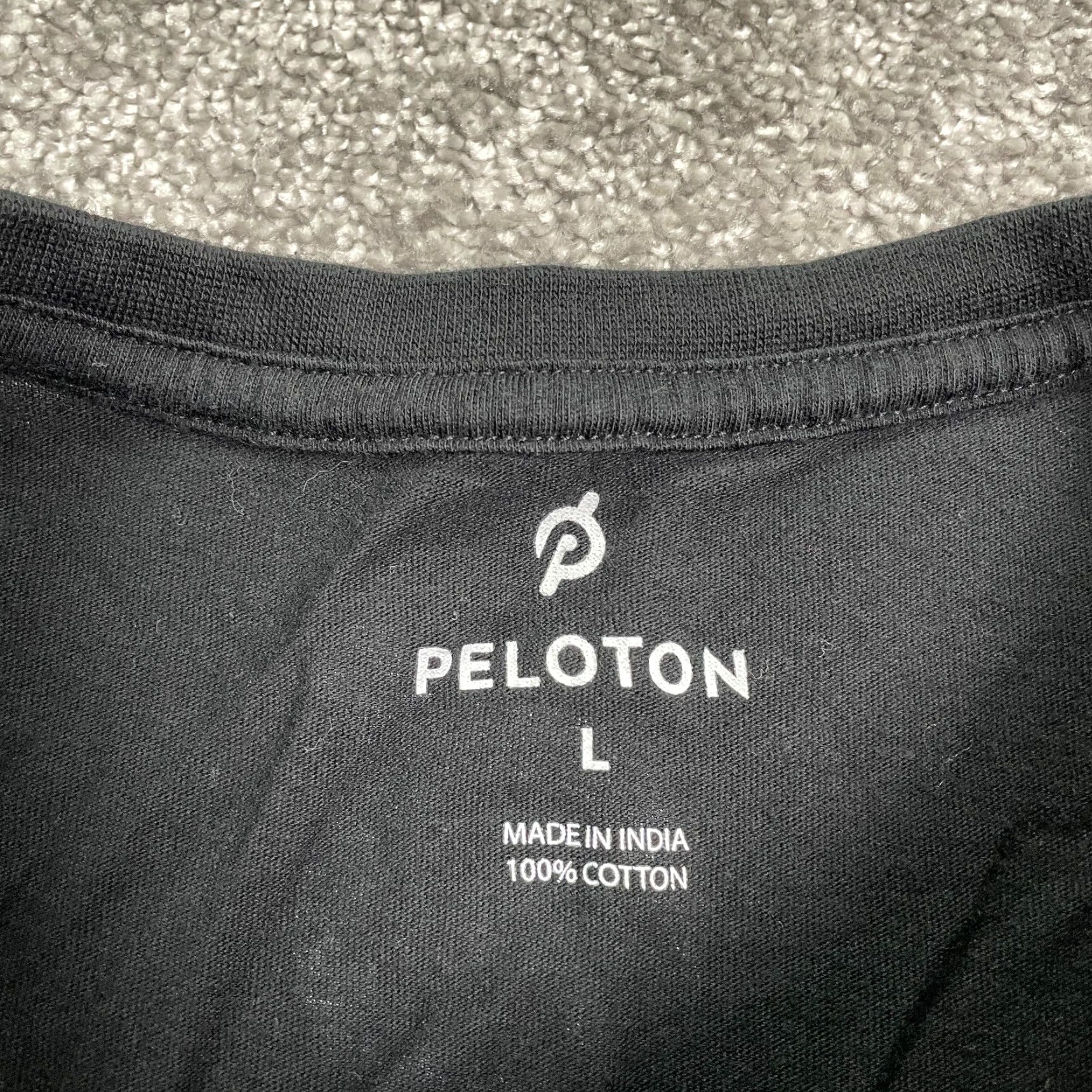 Vintage Peloton T-Shirt Men Large Black Crew Neck Short Sleeve Cotton Tee Size US L / EU 52-54 / 3 - 7 Thumbnail