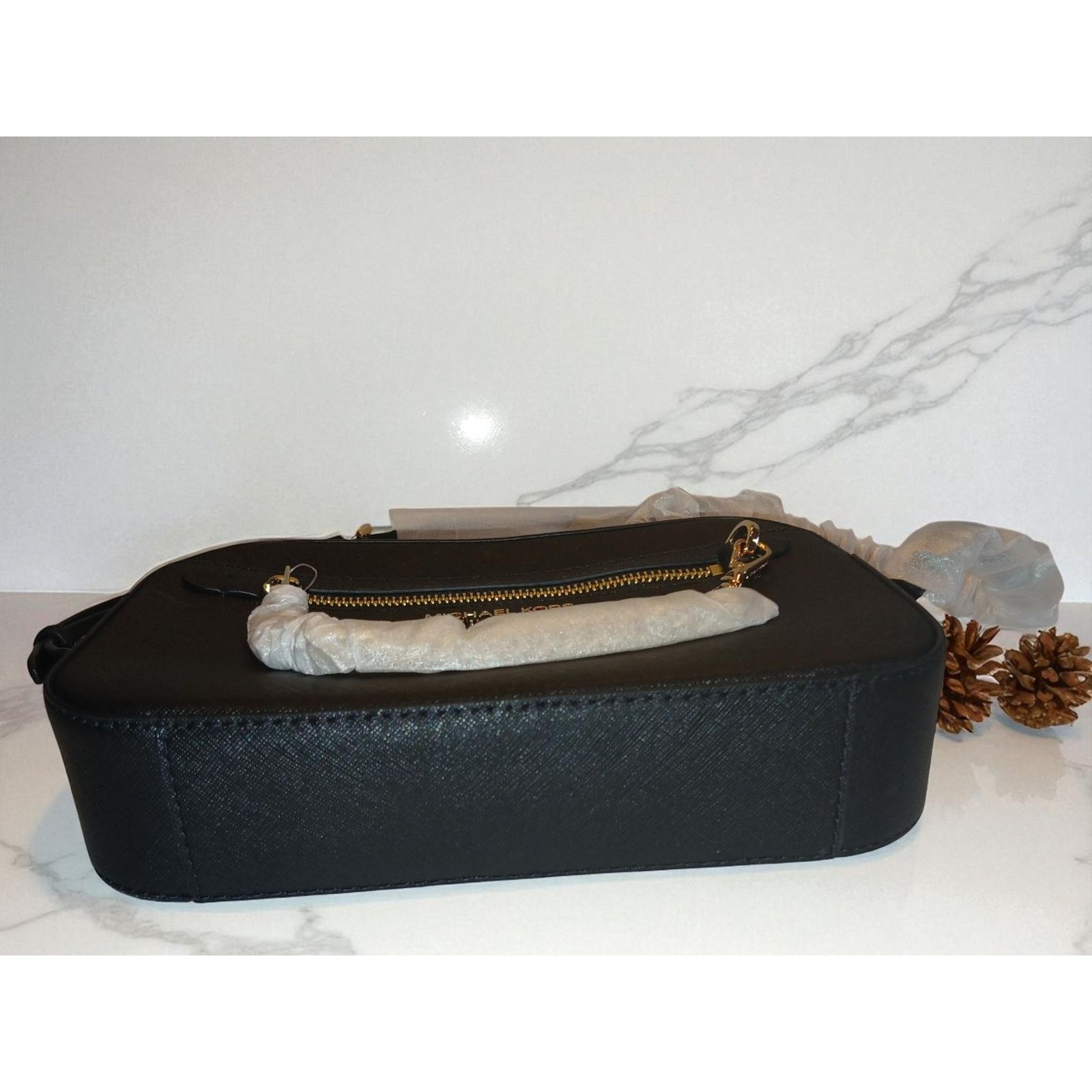 Michael Kors Michael Kors Jet Set Large Saffiano Leather Crossbody Bag Size ONE SIZE - 9 Thumbnail