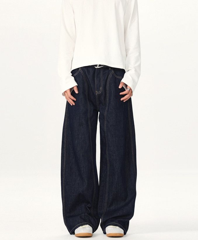 Jean American men's loose wide-leg scimitar baggy jeans Size US 32 / EU 48 - 1 Thumbnail