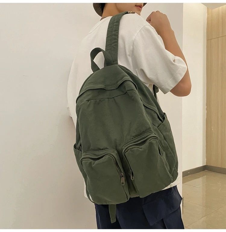 Japanese Brand Green Travel Backpack Size ONE SIZE - 3 Thumbnail