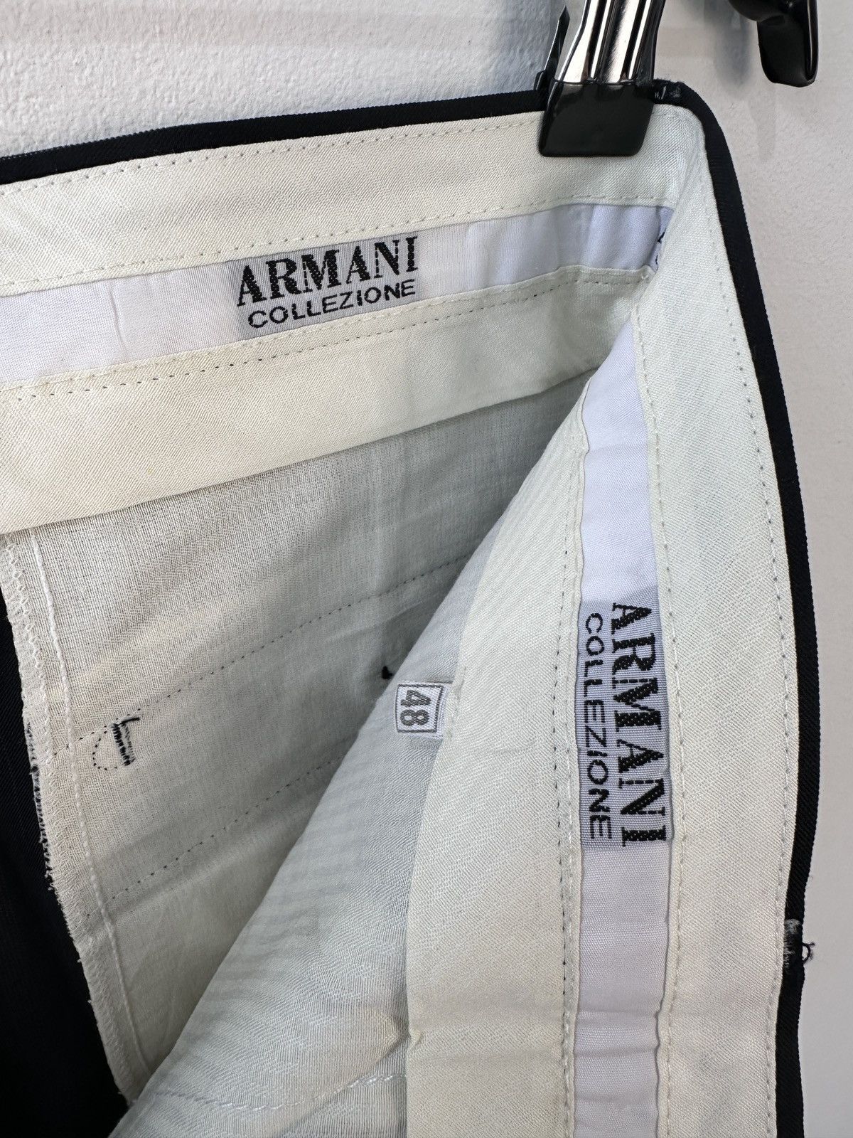 Armani Collezioni Armani Collezioni Italy Striped Trousers Flat Front Size 48 Size US 32 / EU 48 - 11 Thumbnail