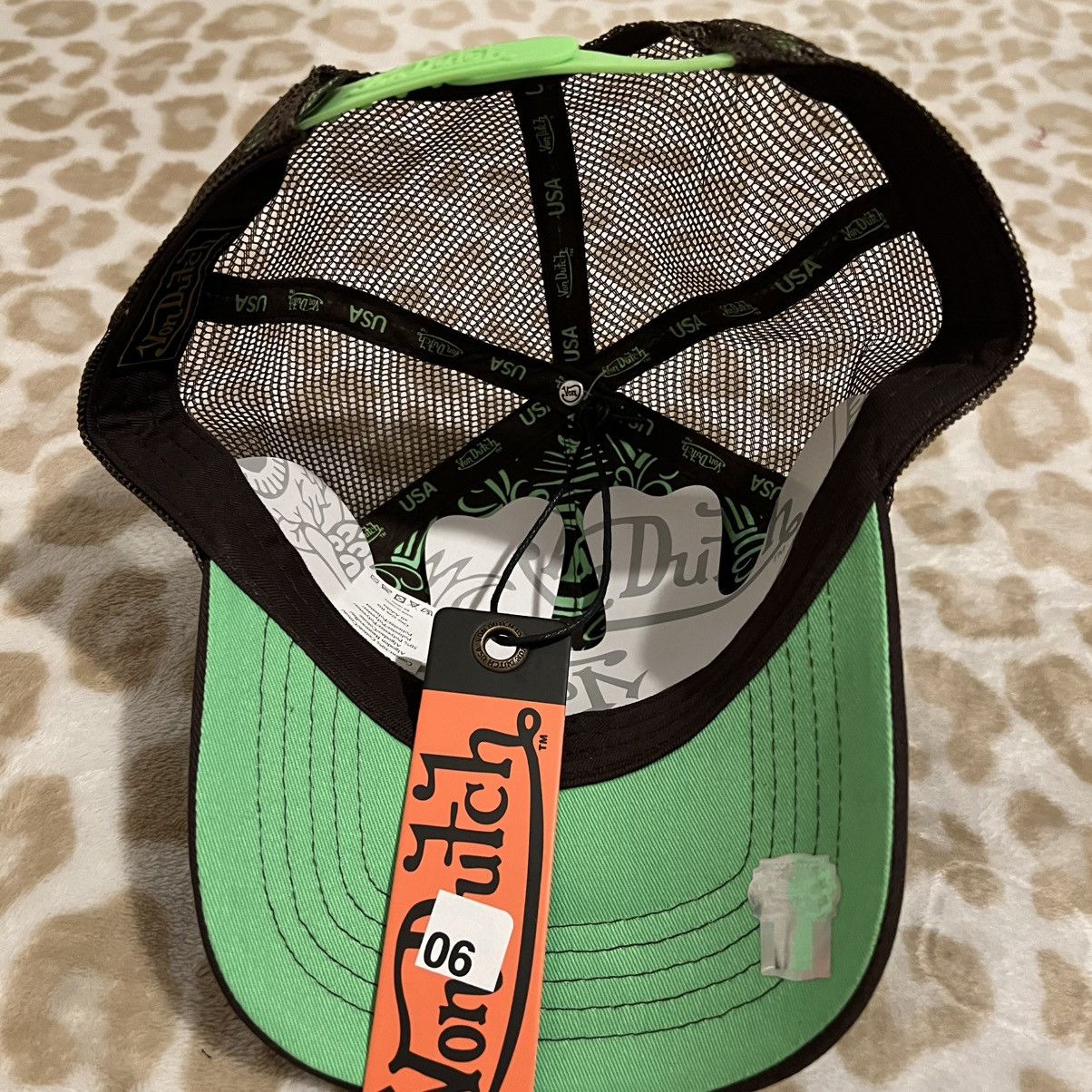 Von Dutch Von Dutch Green and Brown Trucker 90$ Retail Size ONE SIZE - 4 Thumbnail