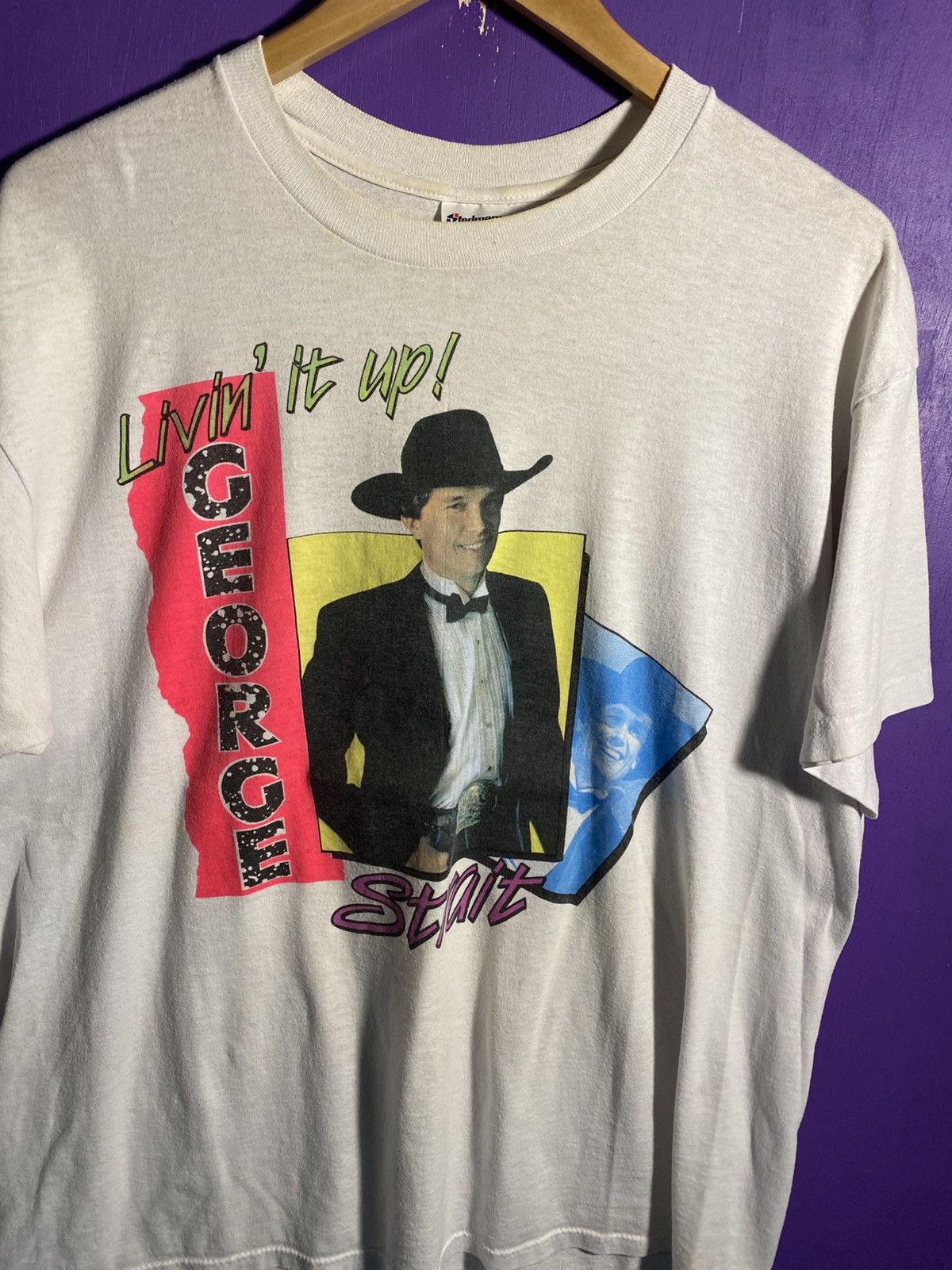 Band Tees Vintage 80s George strait light duty tour tee Size US L / EU 52-54 / 3 - 3 Thumbnail