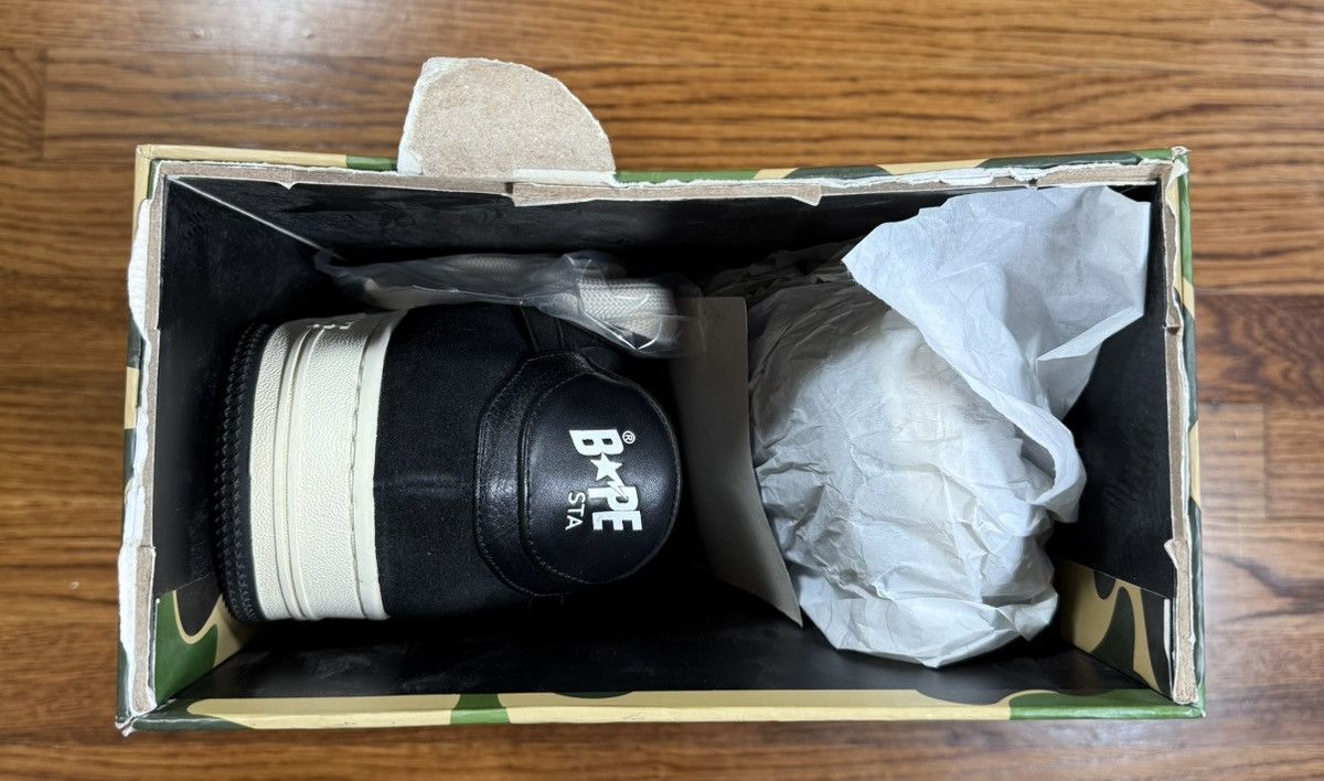 Bape Bapesta Low 'Black' 1G70191042 Men’s Size 12 Damaged Box lid Size US 12 / EU 45 - 8 Thumbnail