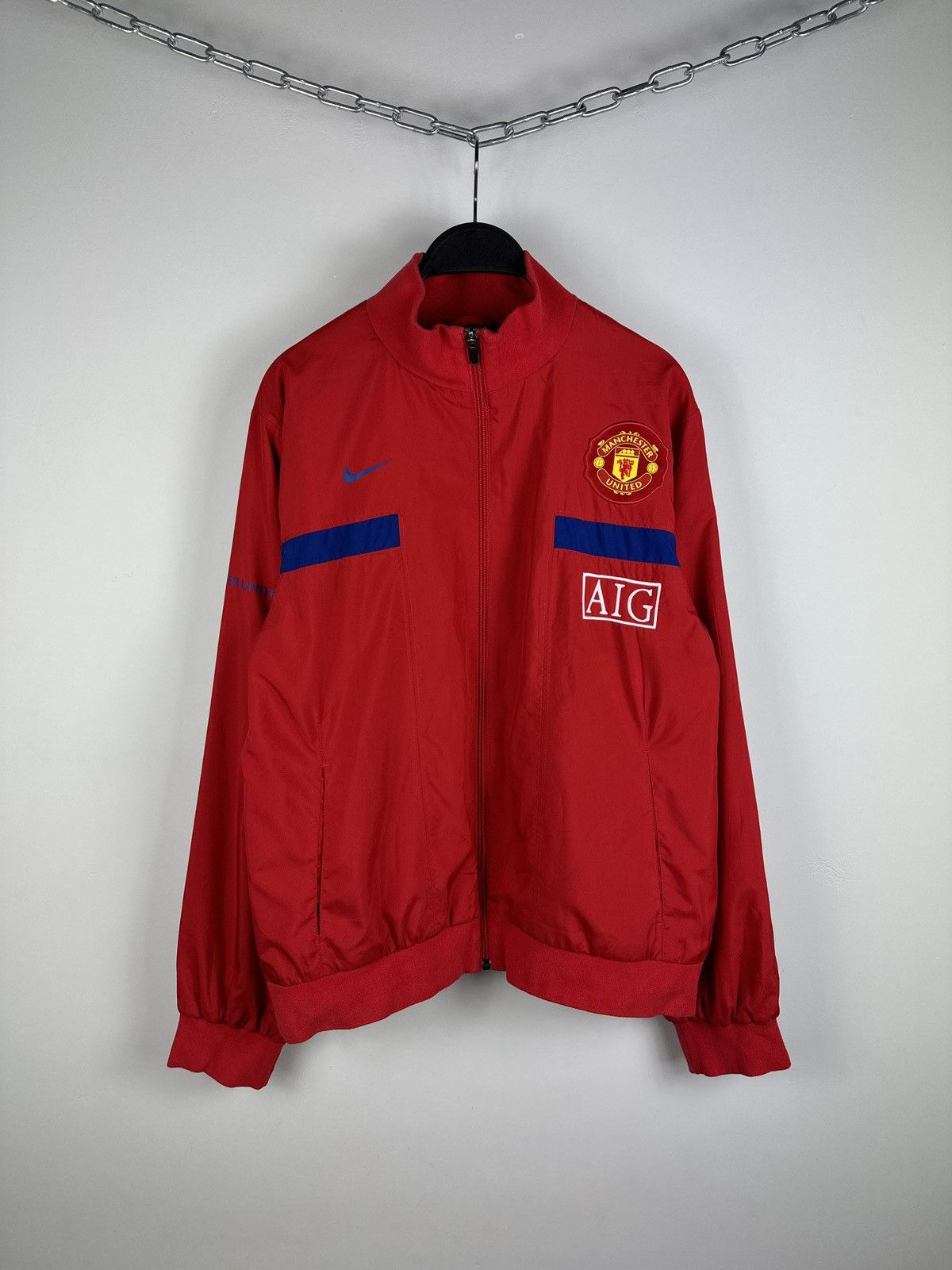 Nike × Vintage Vintage Manchester United Nike Soccer Jacket Size US M / EU 48-50 / 2 - 1 Thumbnail