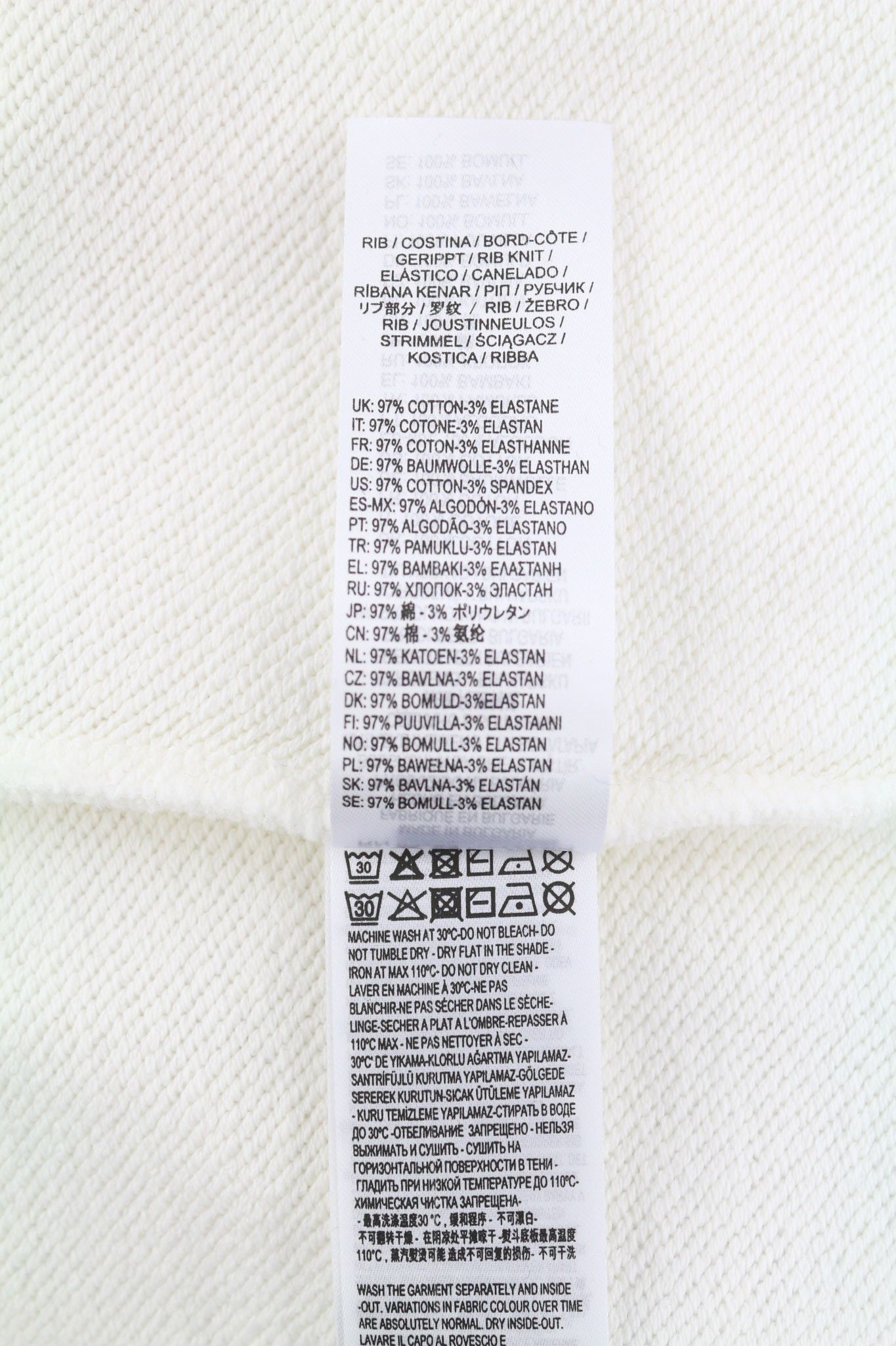 Diesel S-SAINT-DIVISION 2XL White Half Zip Sweatshirt 40100 Size US XXL / EU 58 / 5 - 9 Thumbnail