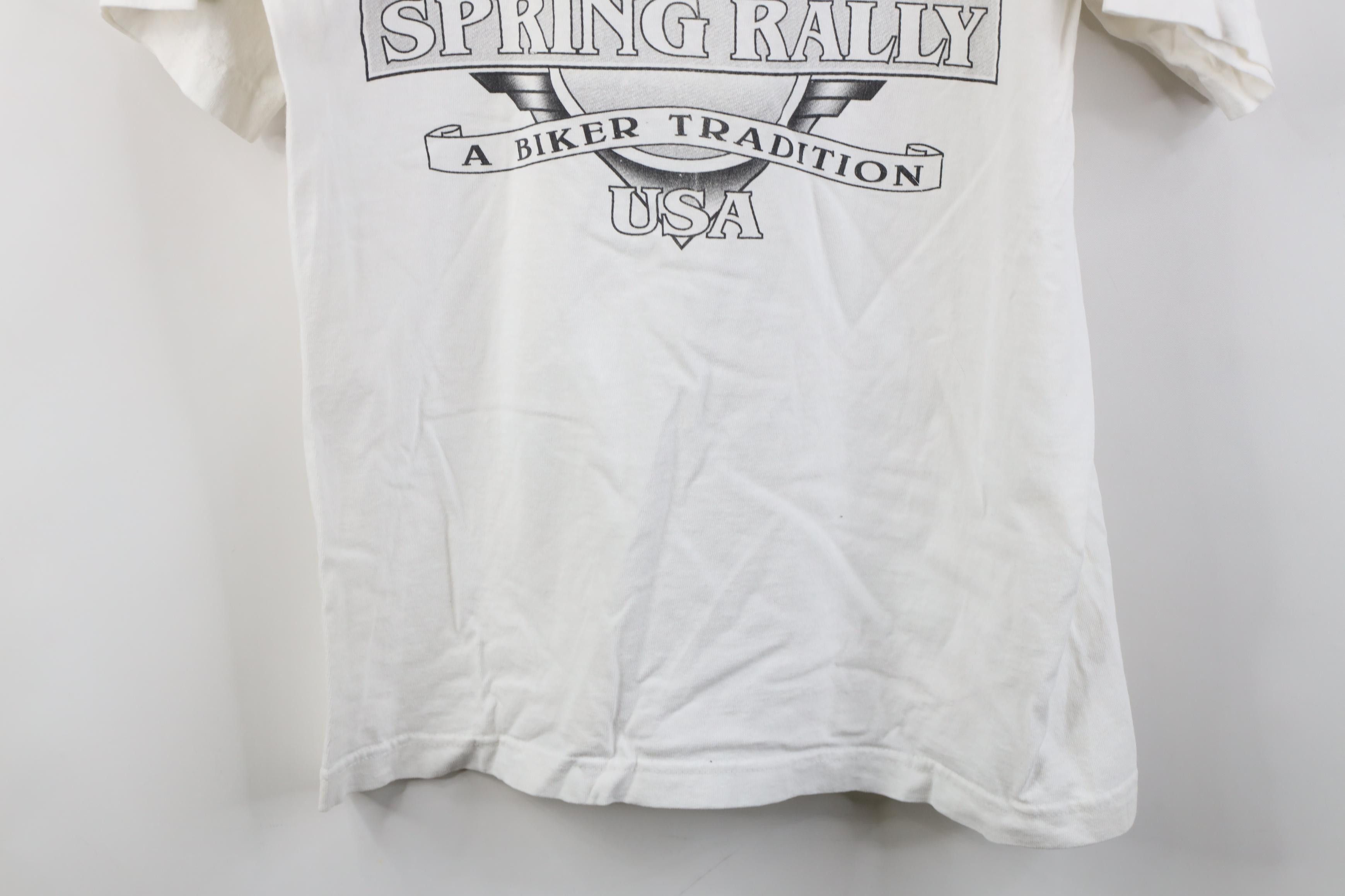 Vintage Vintage Y2K 2003 Eagle Motorcycle Spring Carolina T-Shirt Size US M / EU 48-50 / 2 - 15 Thumbnail