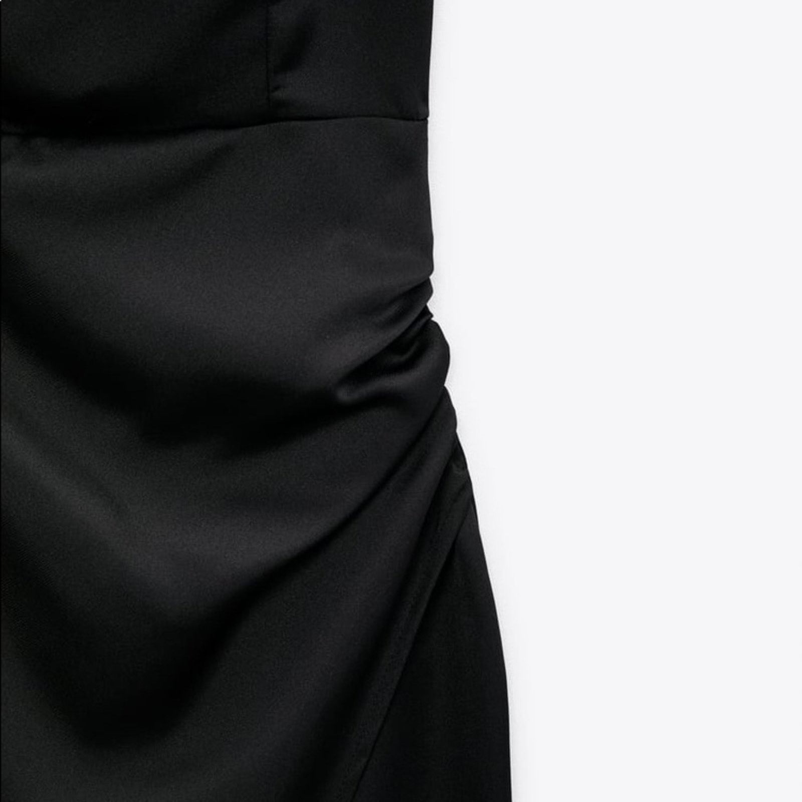 Zara ZARA BLOGGER FAVORITE SATIN EFFECT CUT OUT MIDI DRESS Size S / US 4 / IT 40 - 11 Thumbnail