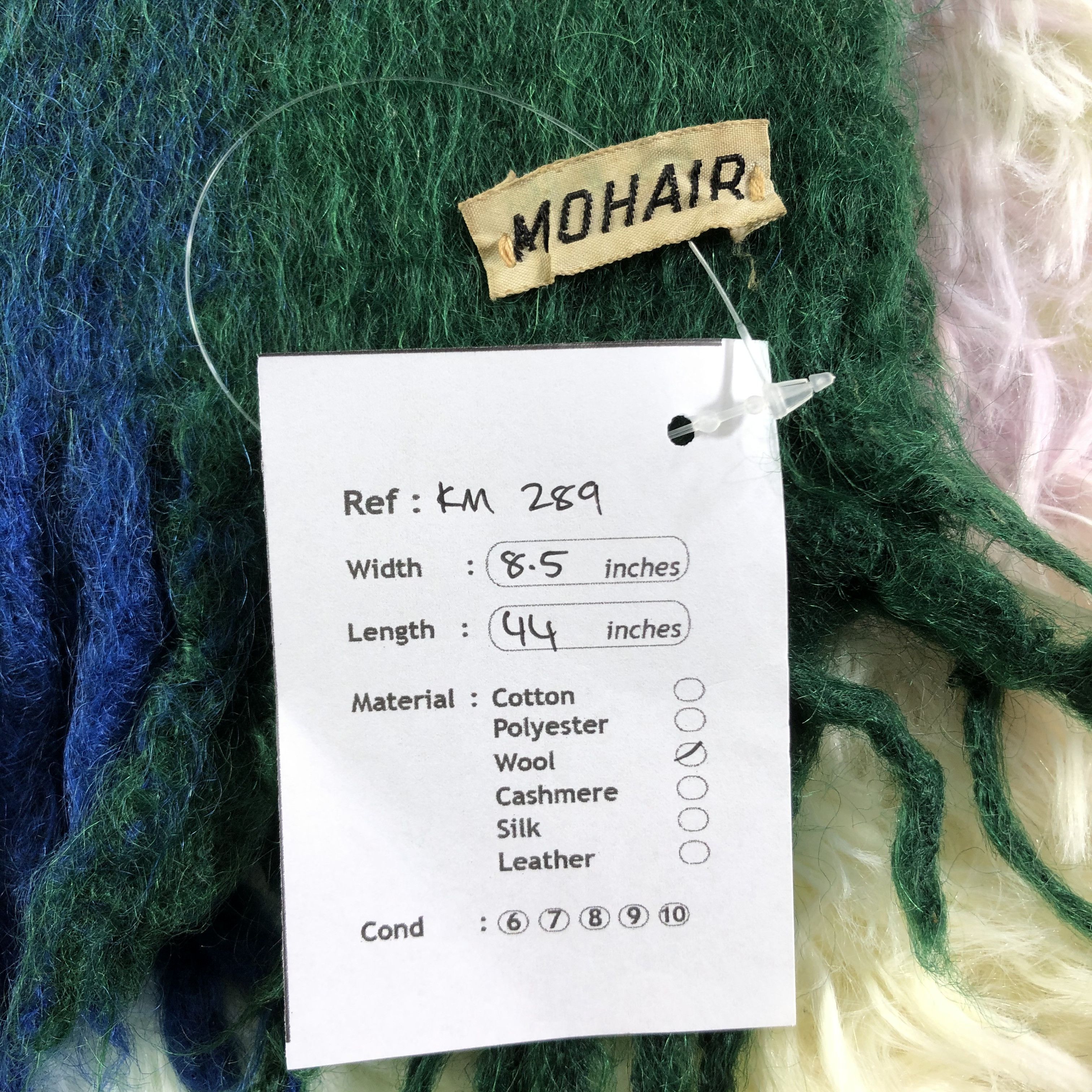 Vintage Mohair Scarf / Muffler / Neckwear - KM289 Size ONE SIZE - 5 Thumbnail