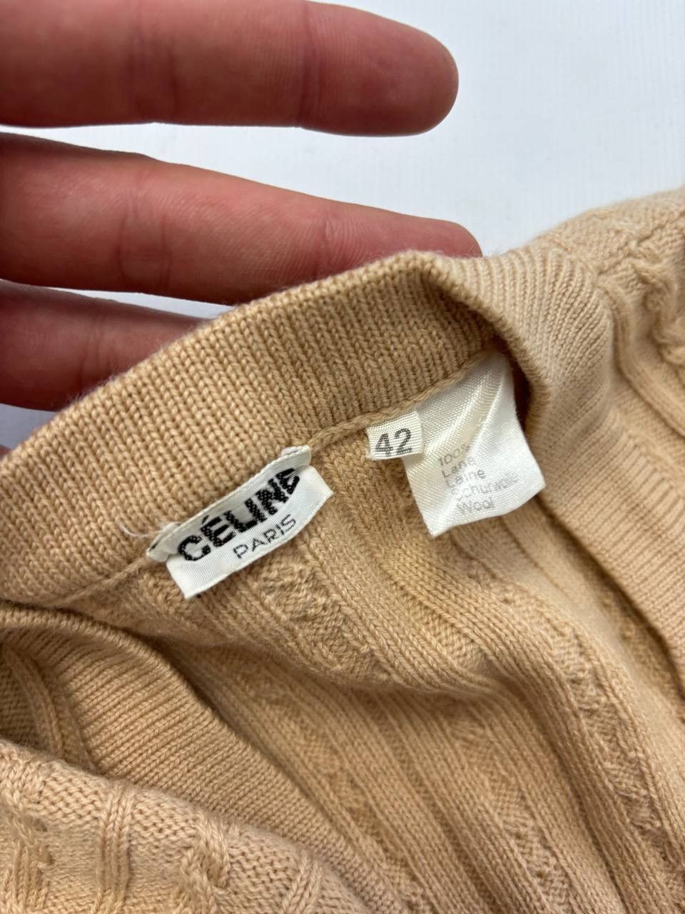 Celine Celine Cable Knit Chain Cardigan Size M / US 6-8 / IT 42-44 - 6 Thumbnail