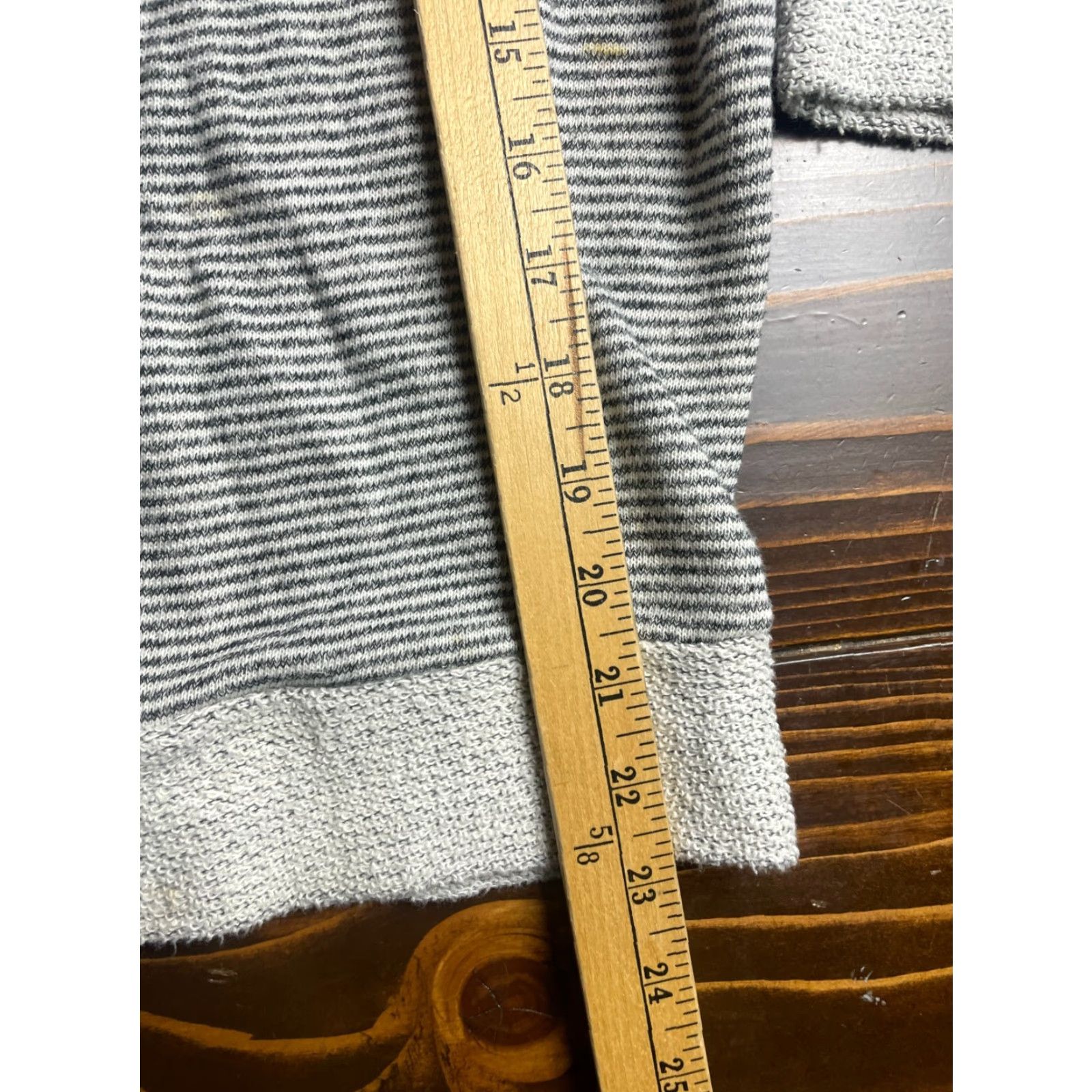Mossimo Mossimo Hoodie, Women's XL, White Gray, Pullover, Terri Cloth, Sweater Size XL / US 12-14 / IT 48-50 - 6 Thumbnail