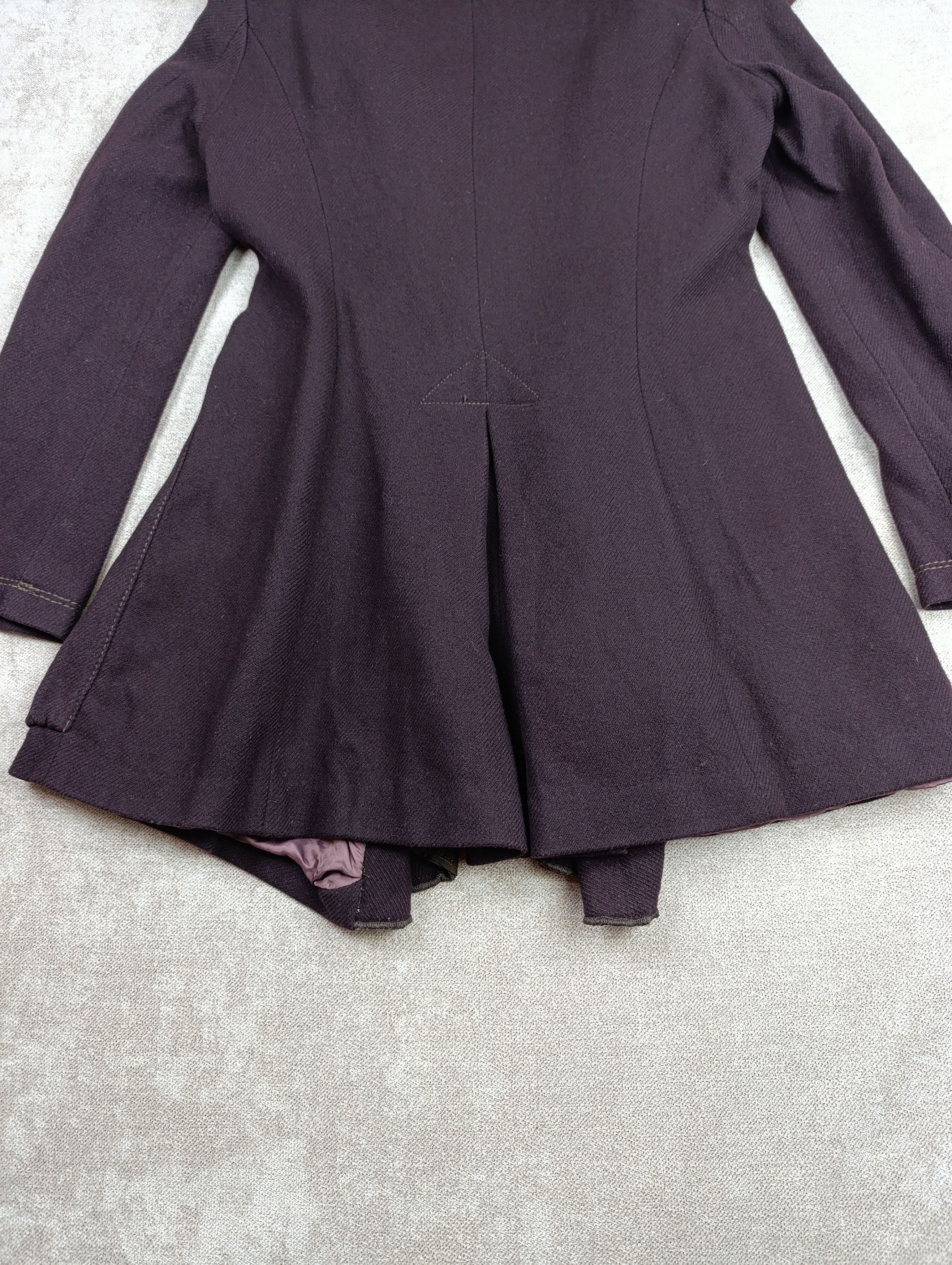 Marithe + Francois Girbaud MARITHE FRANCOIS GIRBAUD AVANT GARDE WOOL CORSET WOMENS COAT Size L / US 10 / IT 46 - 18 Thumbnail