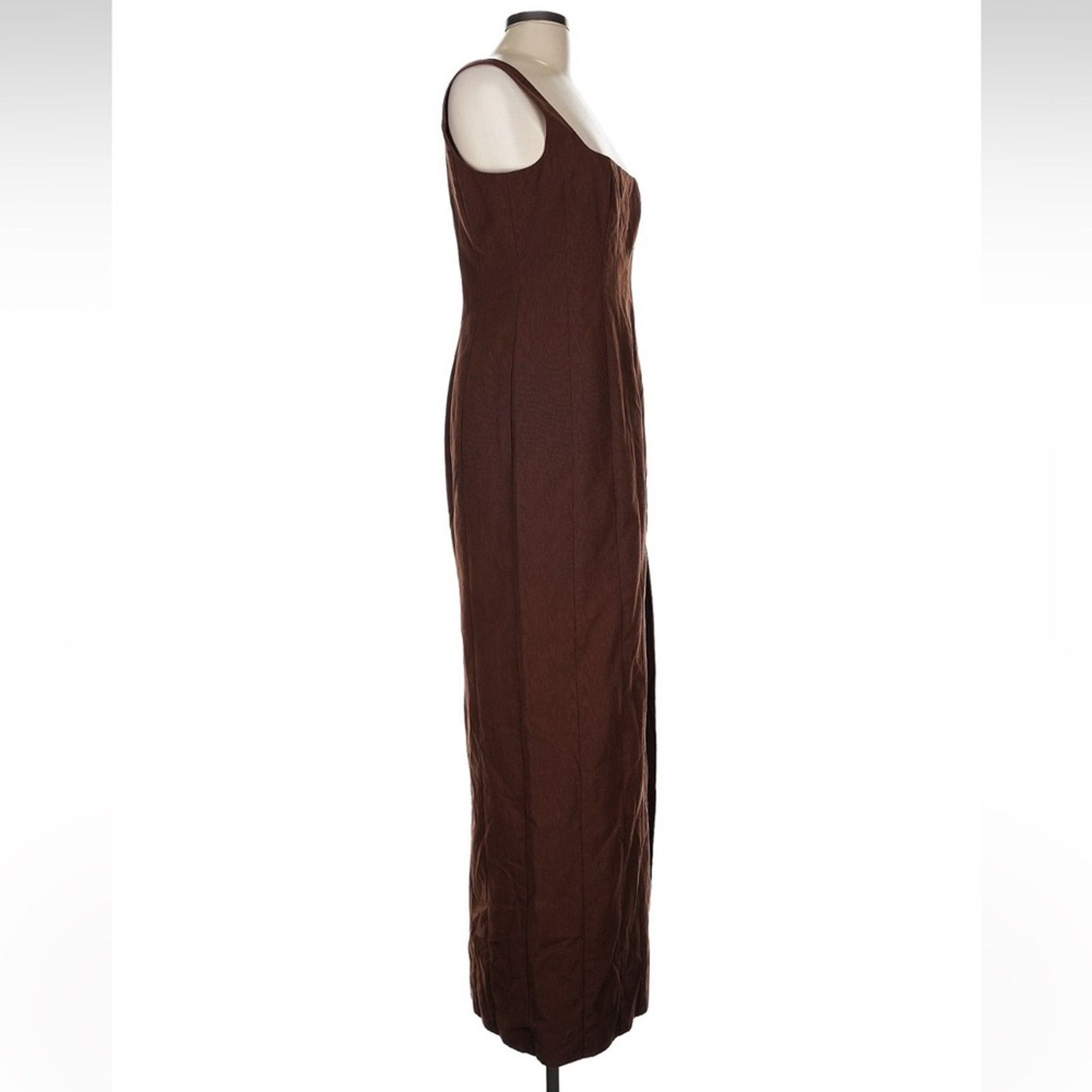 Staud Staud Portrait Dress - Size 12 - Chocolate Brown Size XL / US 12-14 / IT 48-50 - 5 Thumbnail