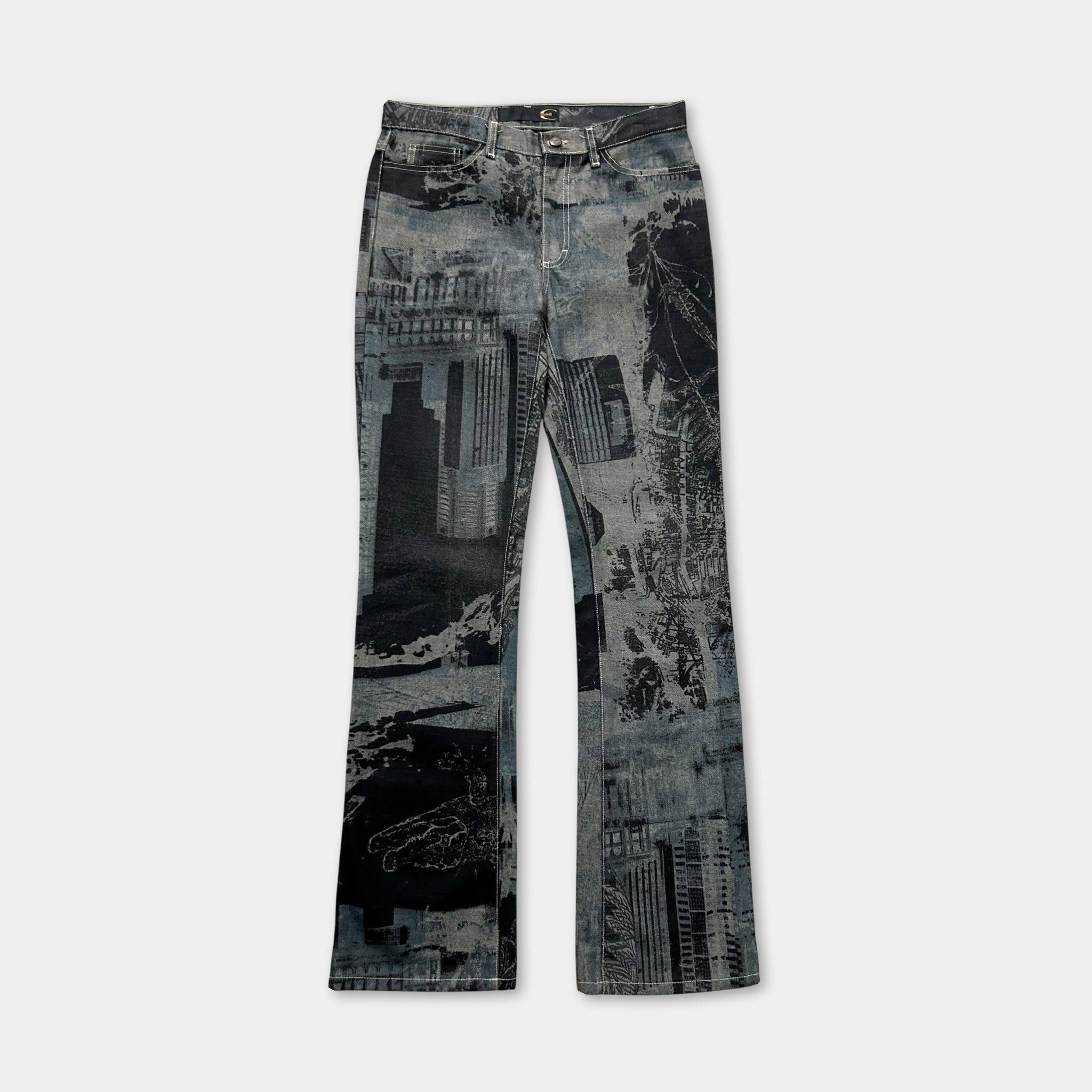 Just Cavalli Just Cavalli 2000's City Pattern Black Pants Size 28" / US 6 / IT 42 - 1 Thumbnail