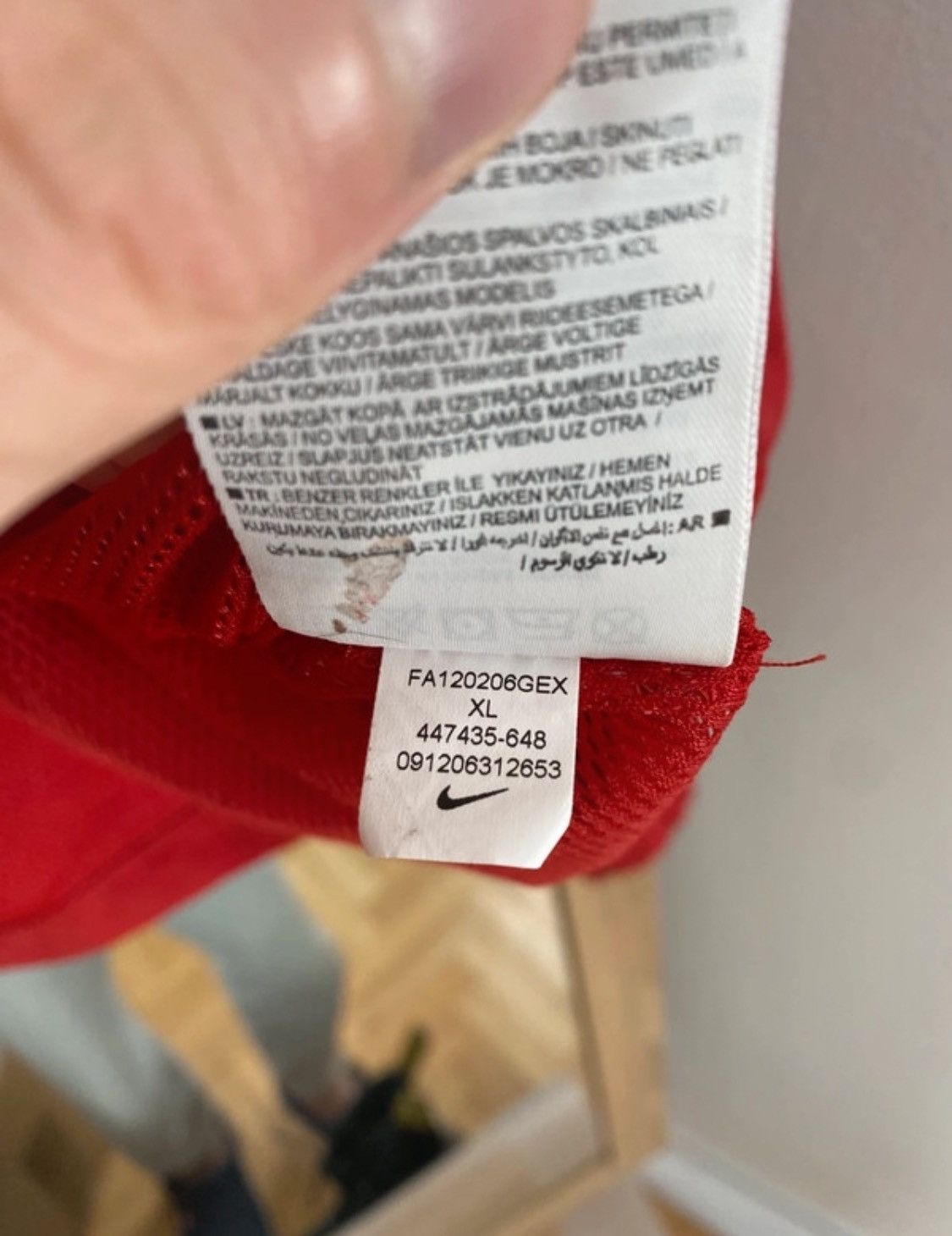 Nike × Vintage Nylon vintage red light Nike wind jacket Size US XL / EU 56 / 4 - 7 Thumbnail