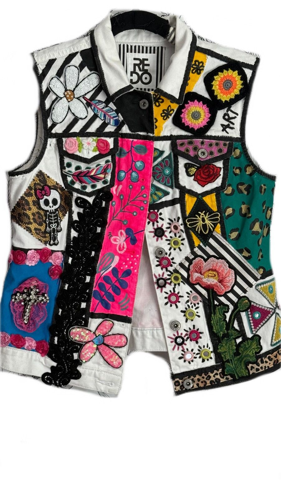Other White denim vest Viva La Arte Size S / US 4 / IT 40 - 2 Thumbnail