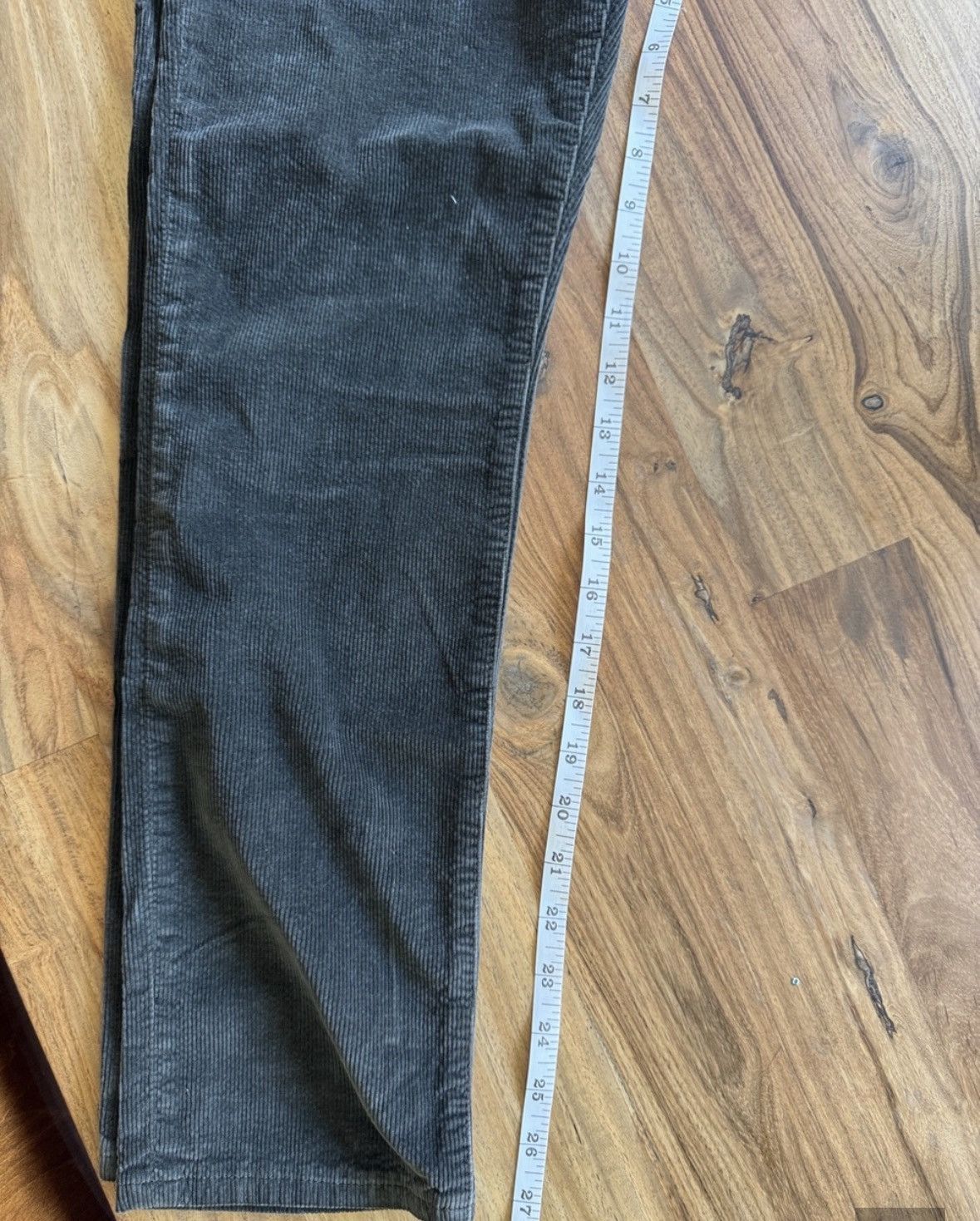 Saint Laurent Paris Saint Laurent Dark Grey Corduroy Pants Size US 31 - 3 Thumbnail