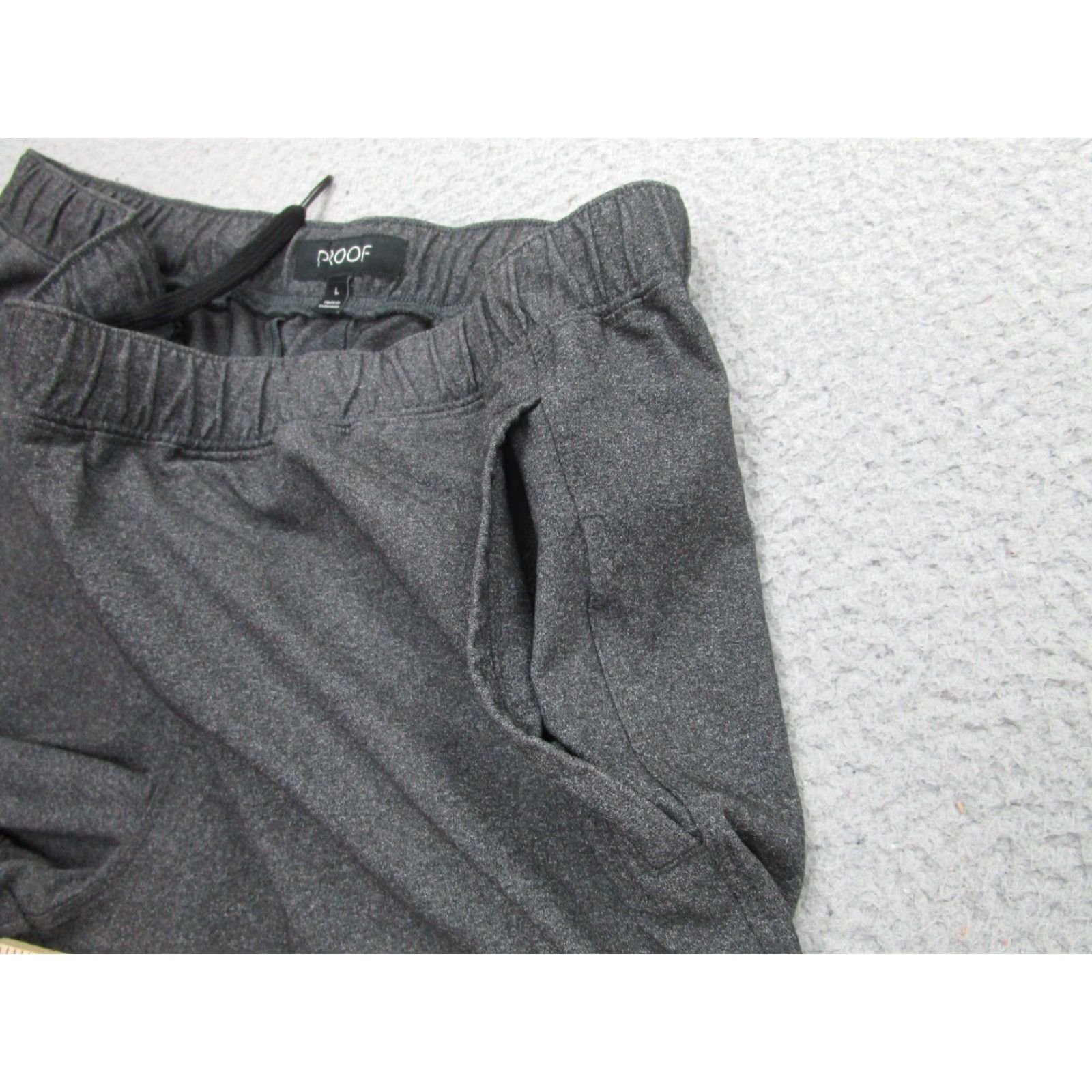 Vintage Proof Pants Mens Large Joggers Polyester Elastic Waist Pocket Drawstring Defect Size US 33 - 7 Thumbnail