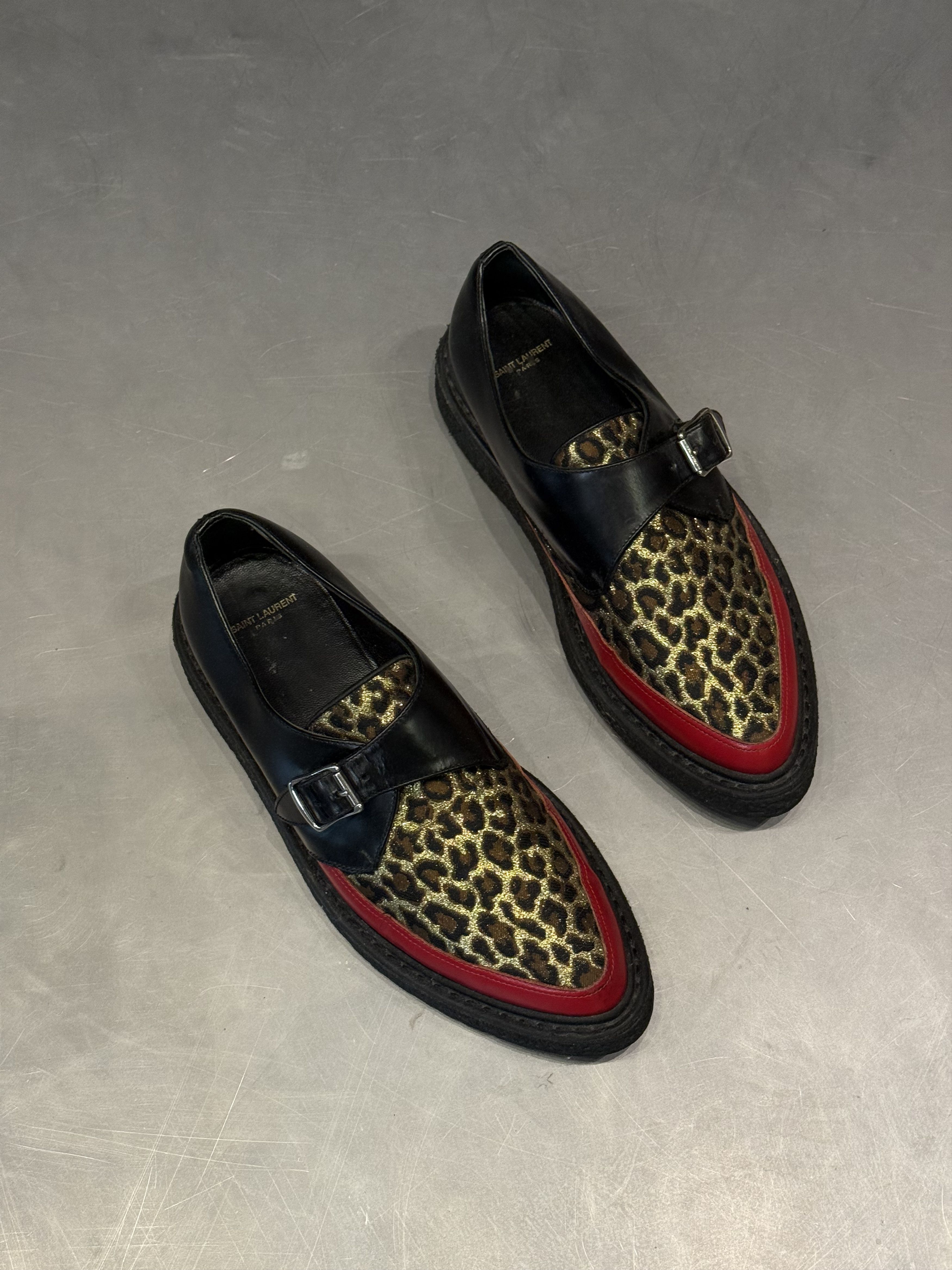 Hedi Slimane × Saint Laurent Paris FW14 SLP Patent Leather Creeper
