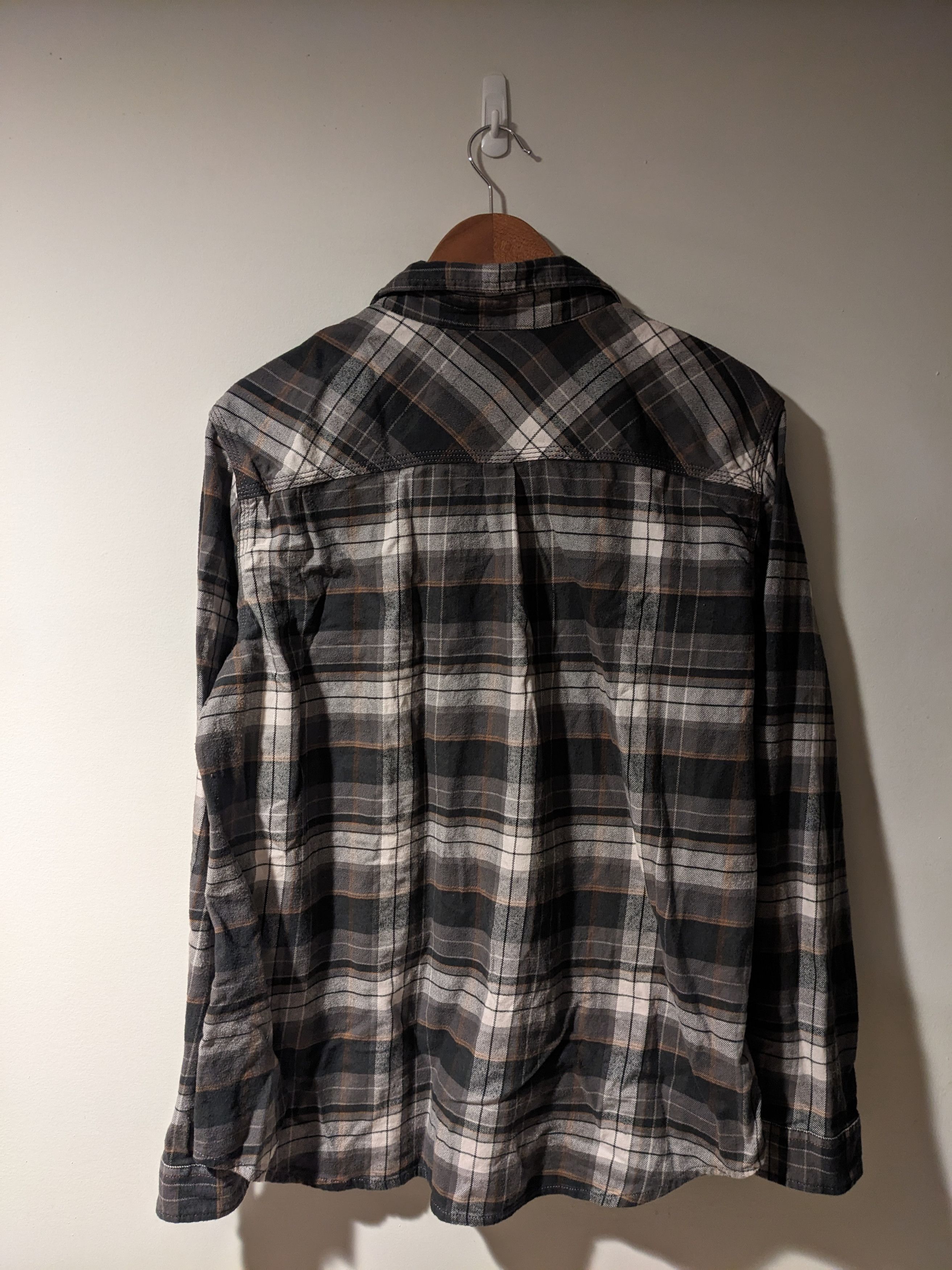 Carhartt × Vintage Vintage Carhartt XX-Large Gray Brown Flannel Shirt Size US XXL / EU 58 / 5 - 3 Thumbnail