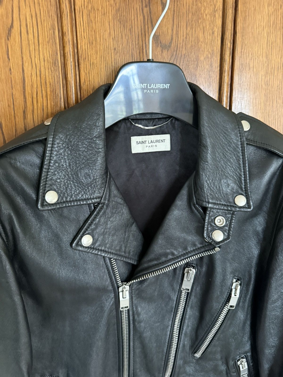 Saint Laurent Paris Saint Laurent Bloodluster leather L17 biker jacket Grail 50 Size US M / EU 48-50 / 2 - 17 Thumbnail