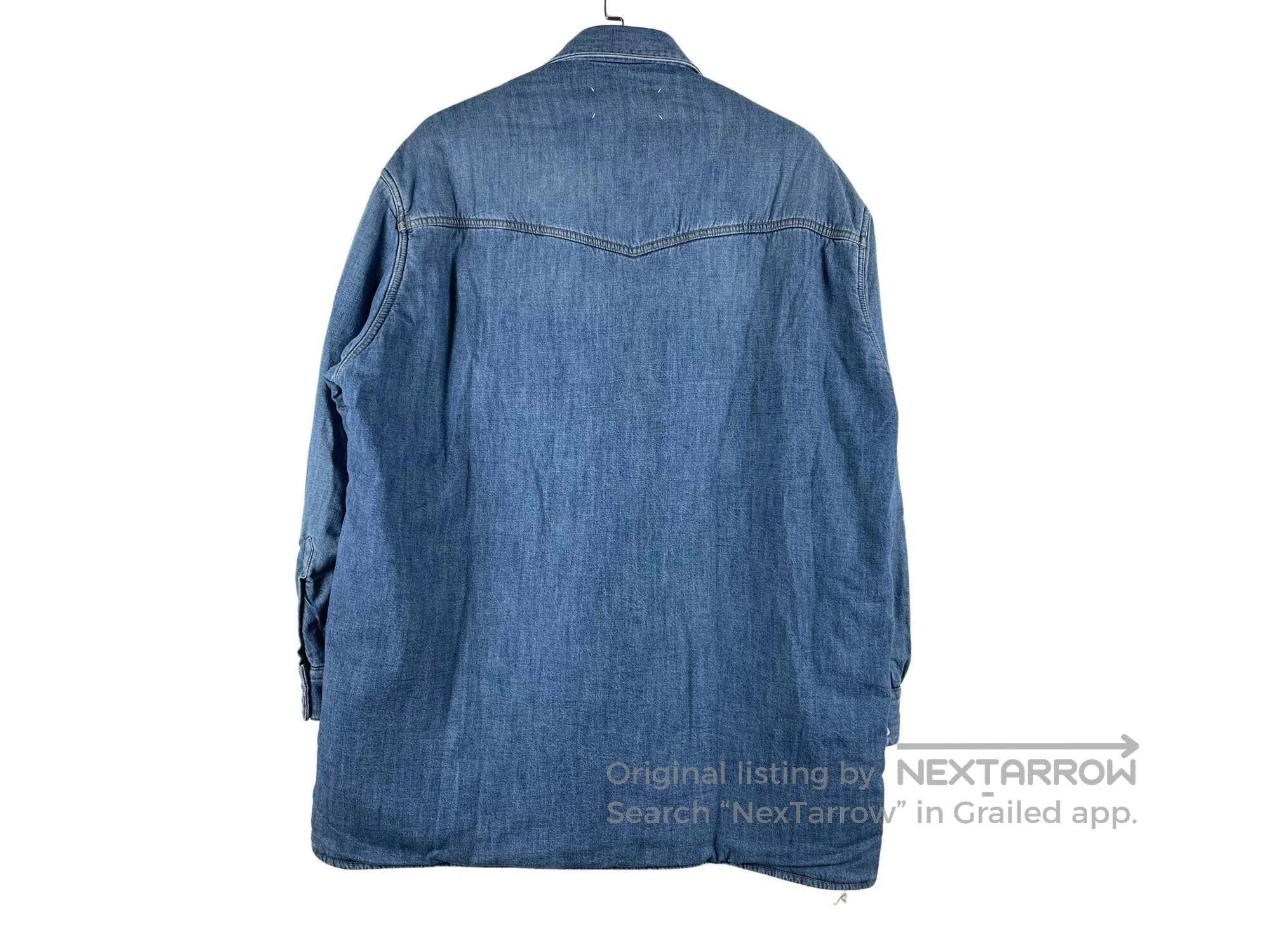 Maison Margiela Maison Margiela size 39 Quilted Aged Denim Jacket Size US M / EU 48-50 / 2 - 2 Thumbnail