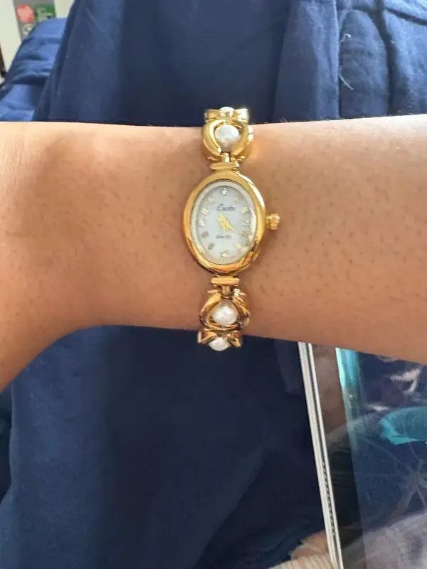 Japanese Brand Fumina x Kouda Pearl Strap 30m Waterproof Oval Quartz Watch Size ONE SIZE - 6 Thumbnail