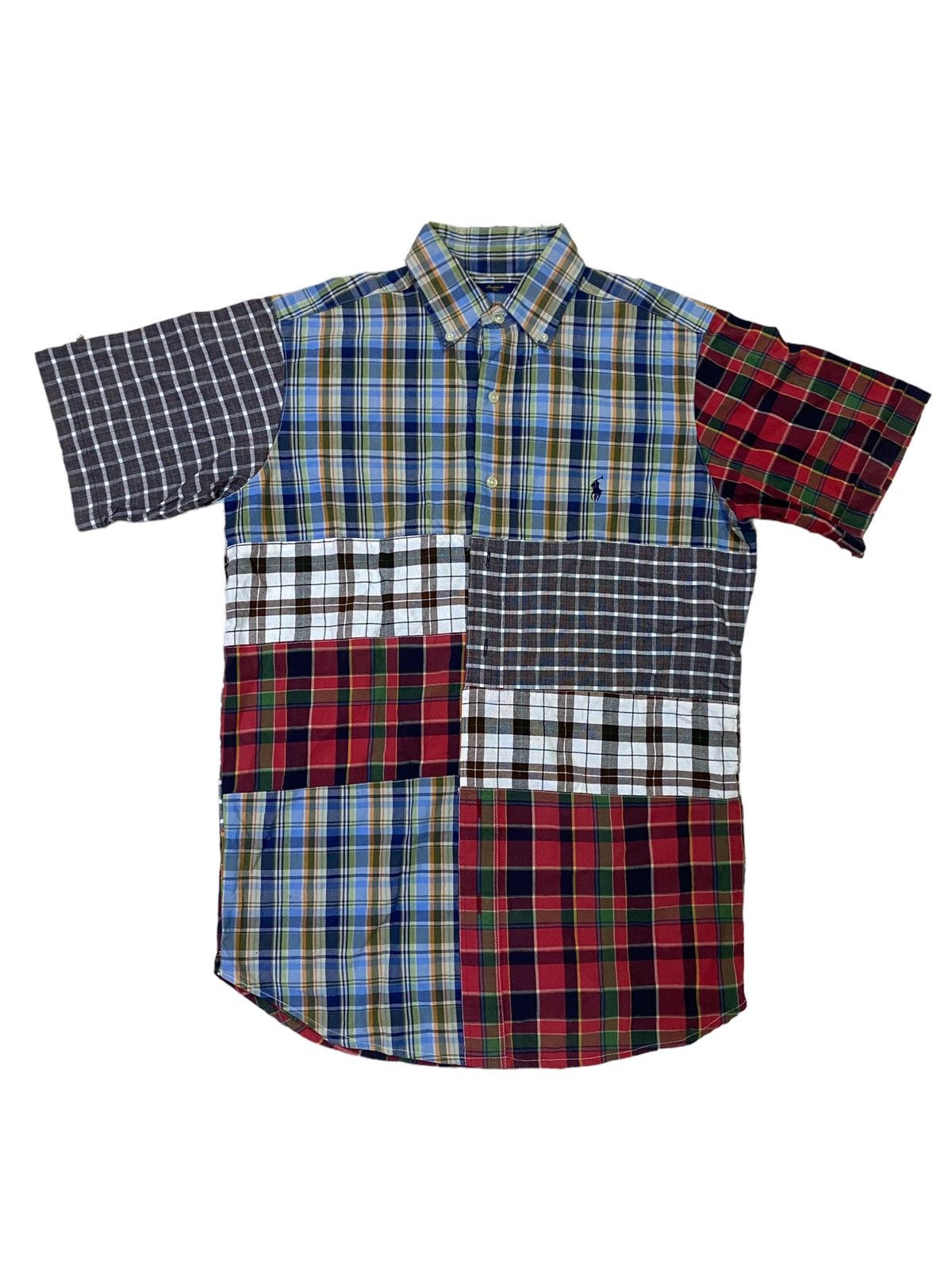 Polo Ralph Lauren 💥Vintage Simplicite Plus X Ralph Lauren Patchwork Shirt Size US L / EU 52-54 / 3 - 5 Thumbnail