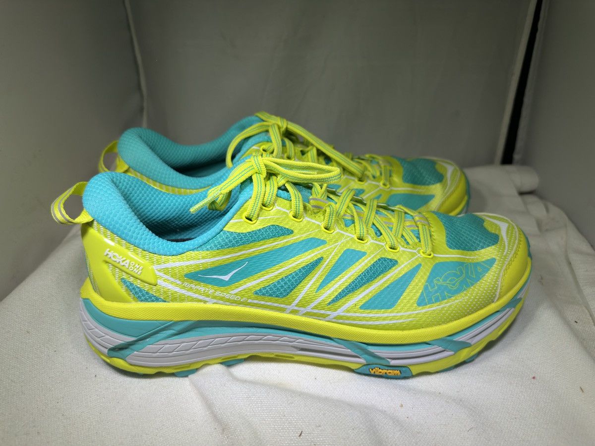 Hoka Hoka U Mafate Speed 2 Citrus/Electric Aqua Women's 10.5 Size US 10.5 / EU 43-44 - 3 Thumbnail