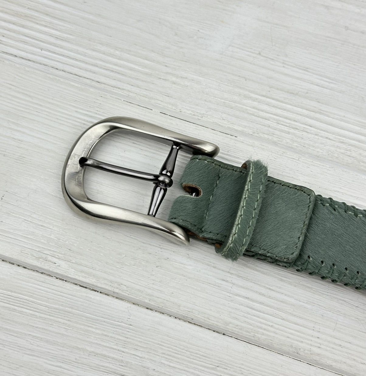 Ralph Lauren Ralph Gladen Genuine Leather Green Belt 100 cm Made in Italy Size ONE SIZE - 3 Thumbnail