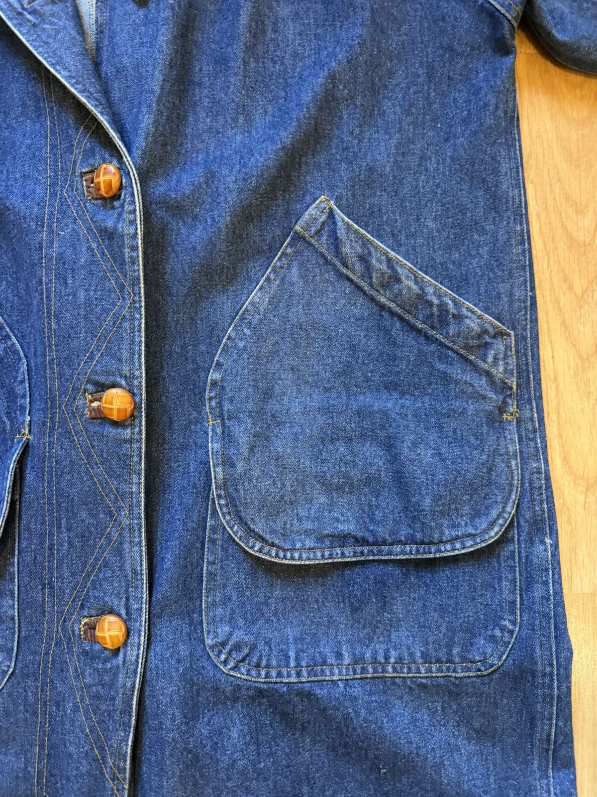 Vintage Vintage Western Denim Trench Duster Size US L / EU 52-54 / 3 - 3 Thumbnail