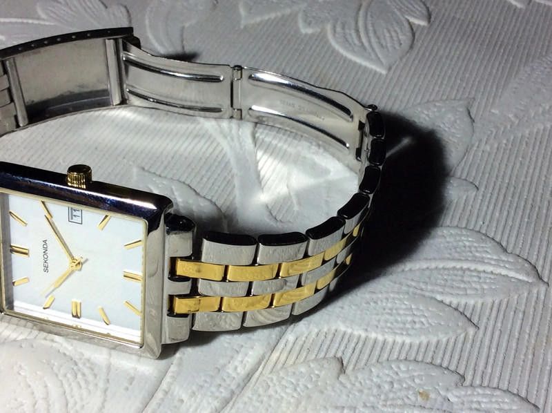 Designer Sekonda men's white dial two tone stainless steel bracelet Size ONE SIZE - 7 Thumbnail